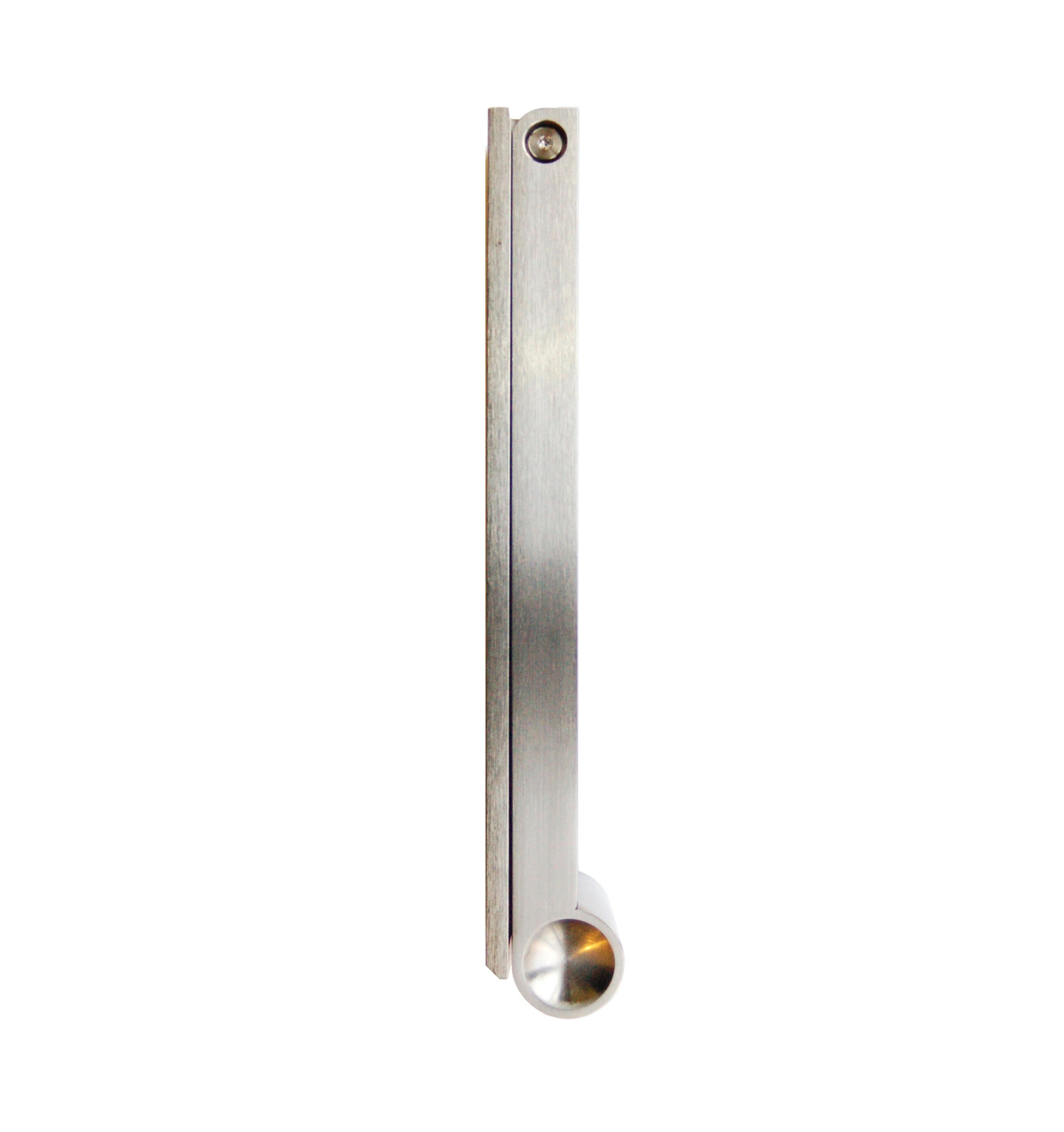 Modern Pendulum Door Knocker in Stainless Steel For Sale