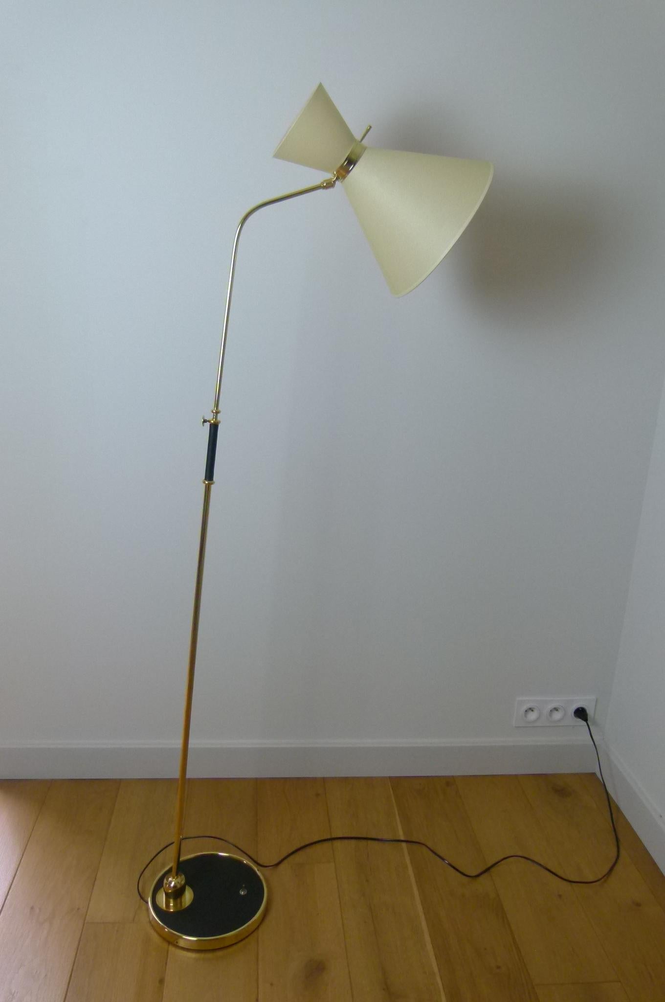 Pendulum Floor Lamp Maison Lunel, circa 1950 9