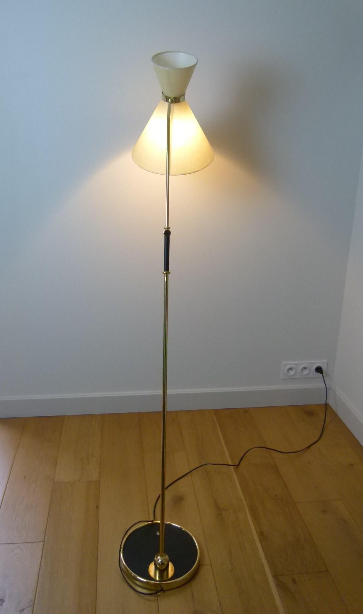 Pendulum Floor Lamp Maison Lunel, circa 1950 11