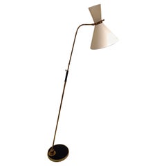 Pendulum Floor Lamps, Maison Lunel circa 1950