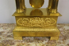 Pendulum Gantry Debut XIX Eme in Gilt Bronze, Perfect Condition, Revised
