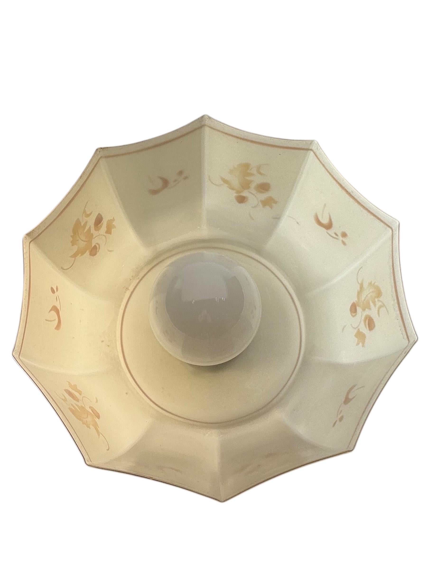 Pendulum Pendant Art Deco Adjustable Glass Shade Light, 1920s Germany For Sale 7