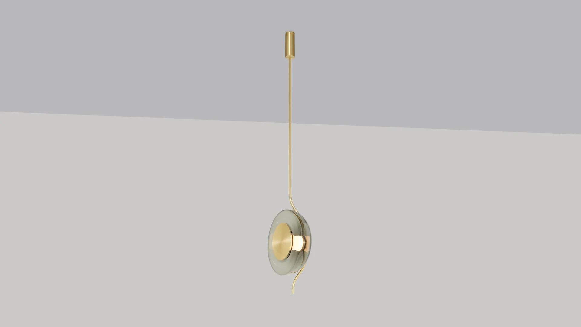 Post-Modern Pendulum Pendant by CTO Lighting For Sale