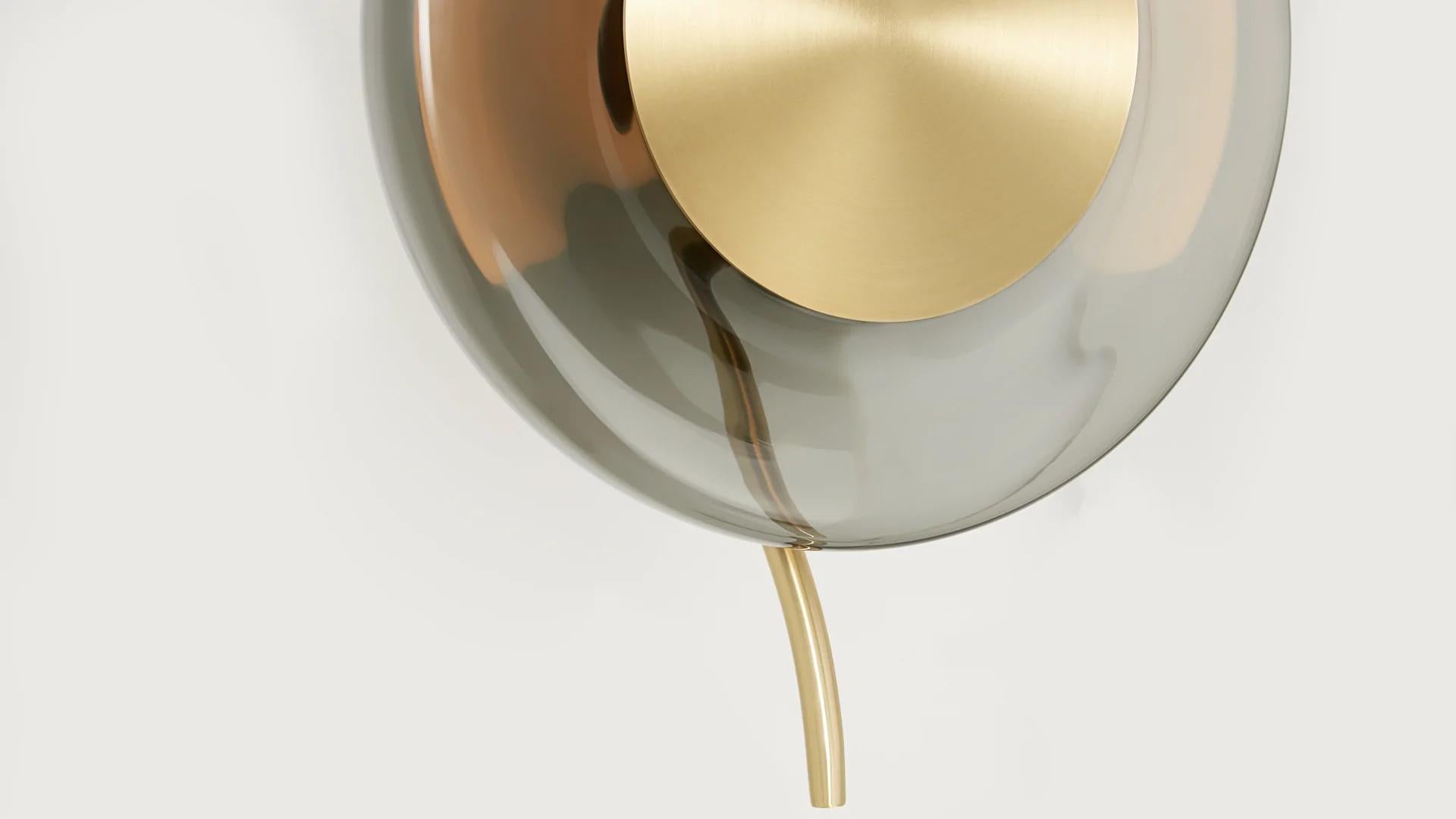 Brass Pendulum Pendant by CTO Lighting For Sale