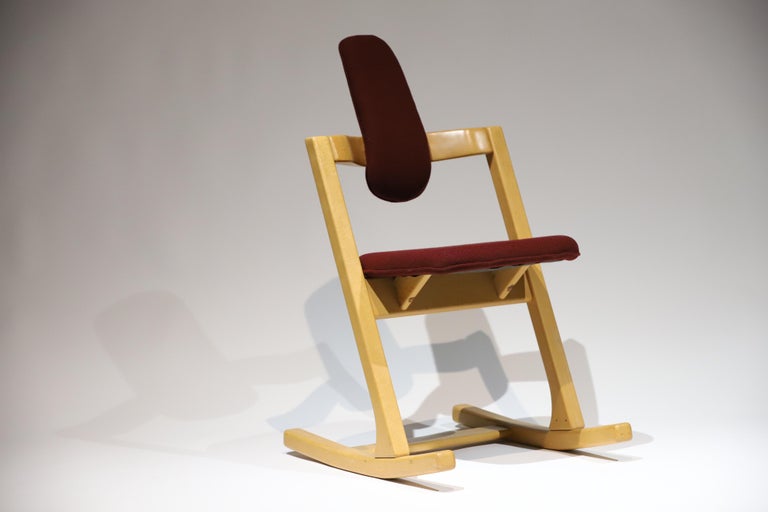 Pendulum Rocking Chair by Peter Opsvik at 1stDibs | pendulum chair, stokke  gravity balans