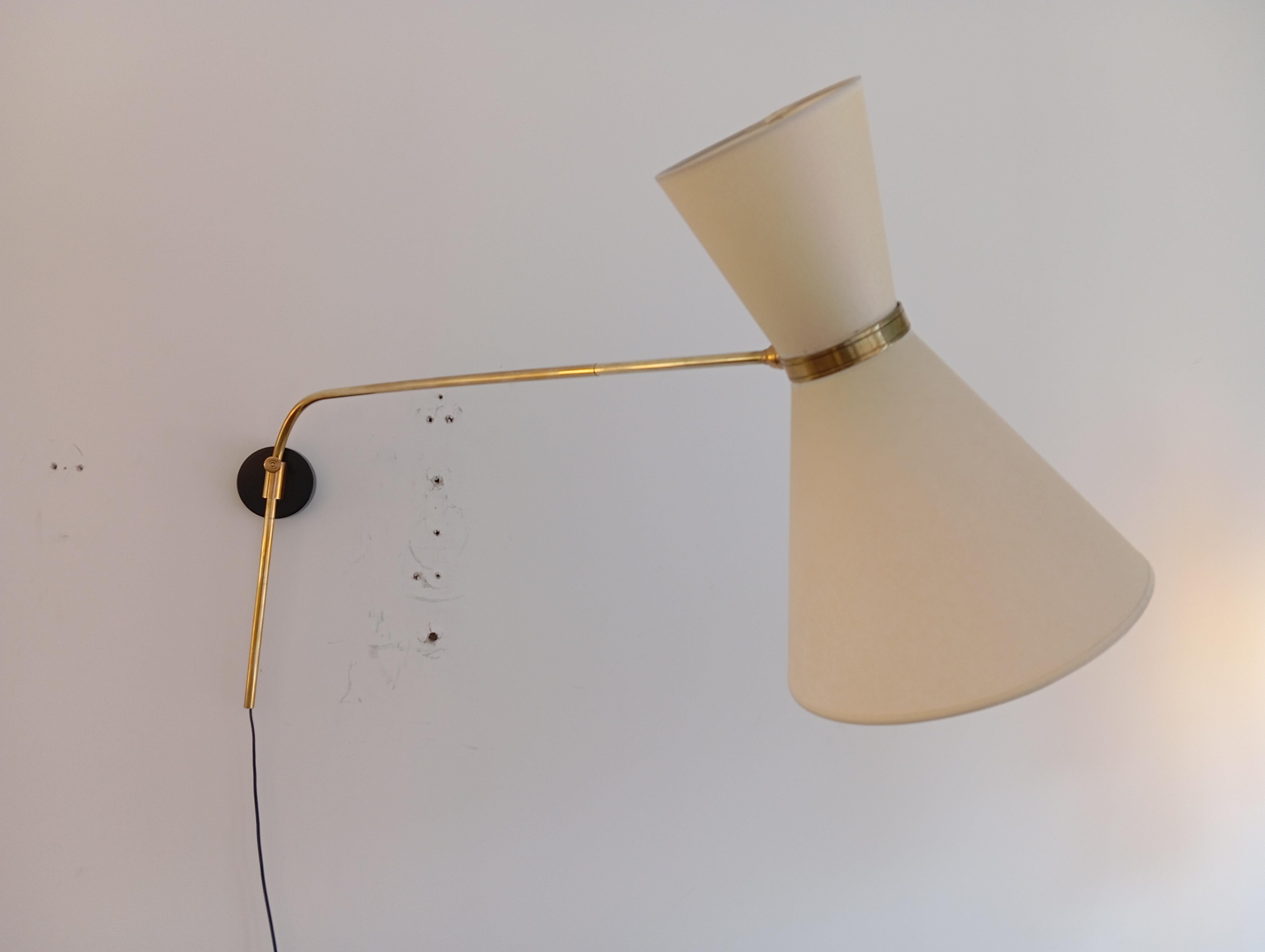 Lámpara de pared pendular Maison Lunel, hacia 1950 en venta 5