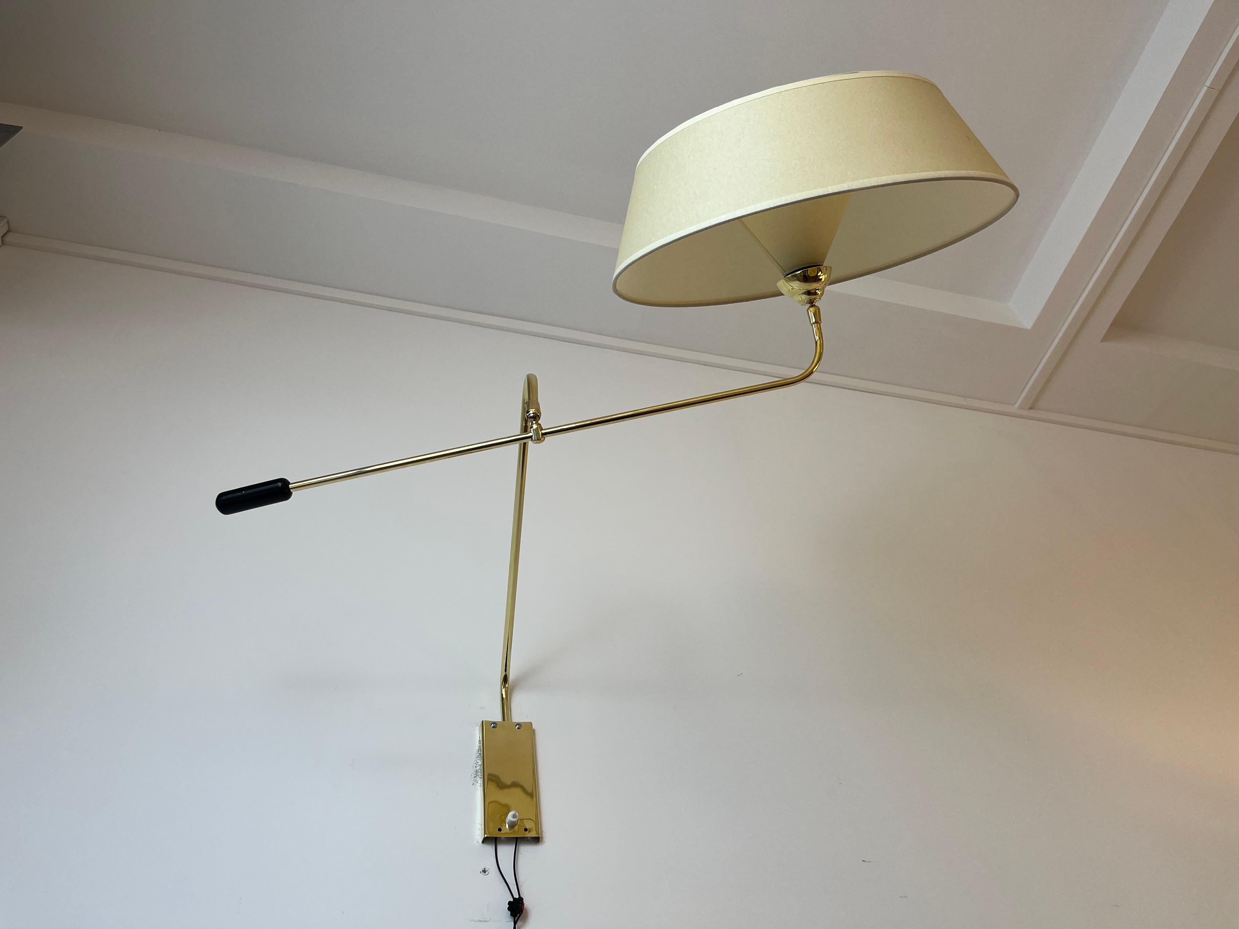 Pendulum Wall Lamp Maison Lunel, circa 1950 For Sale 5