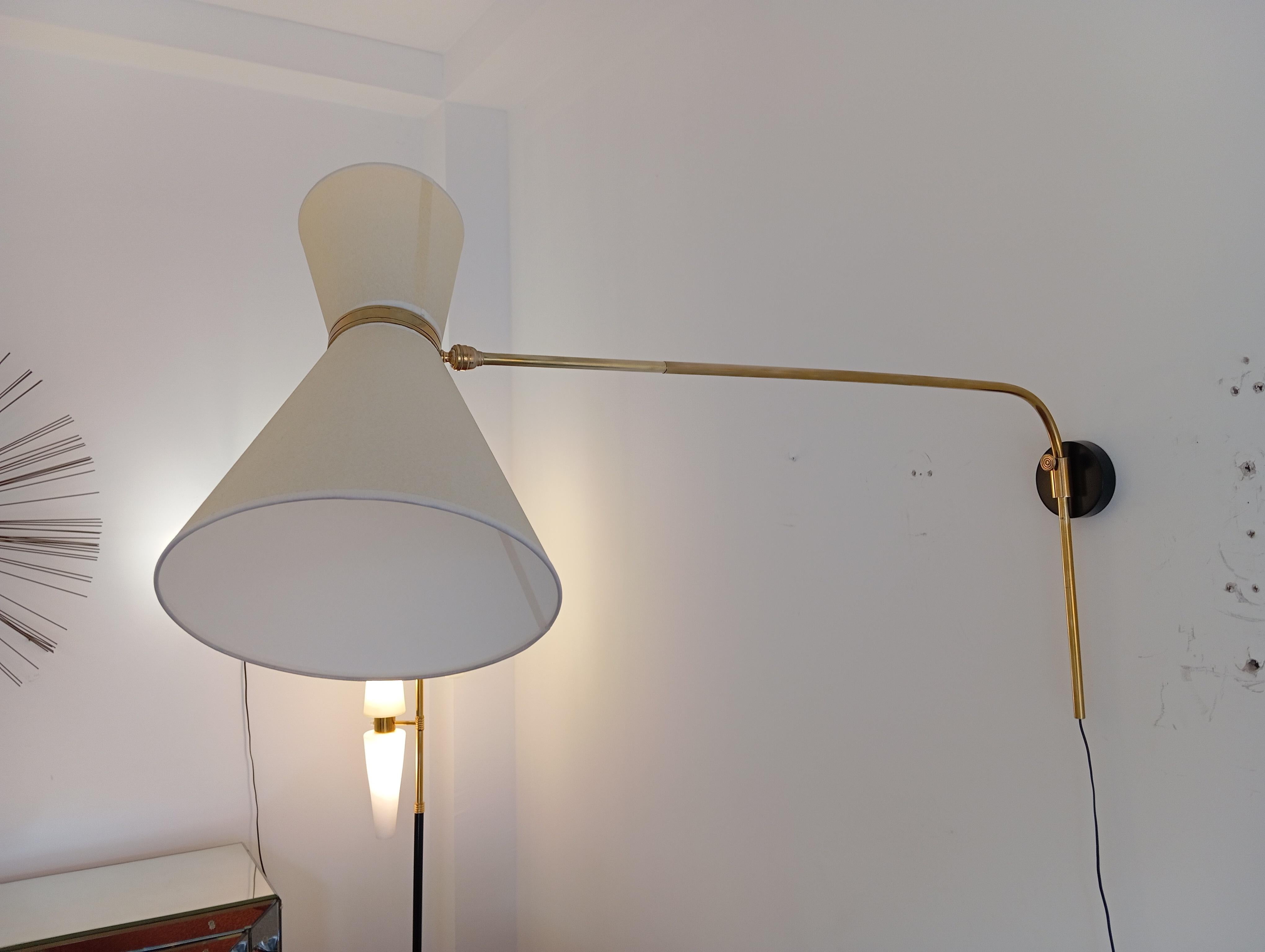 Lámpara de pared pendular Maison Lunel, hacia 1950 en venta 7