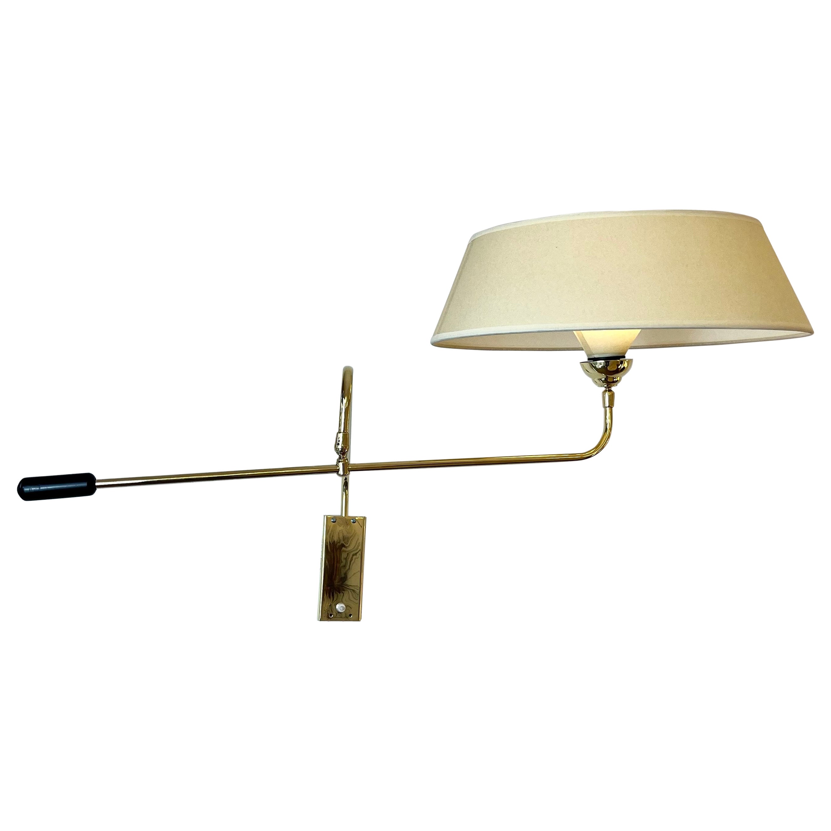 Pendulum Wall Lamp Maison Lunel, circa 1950