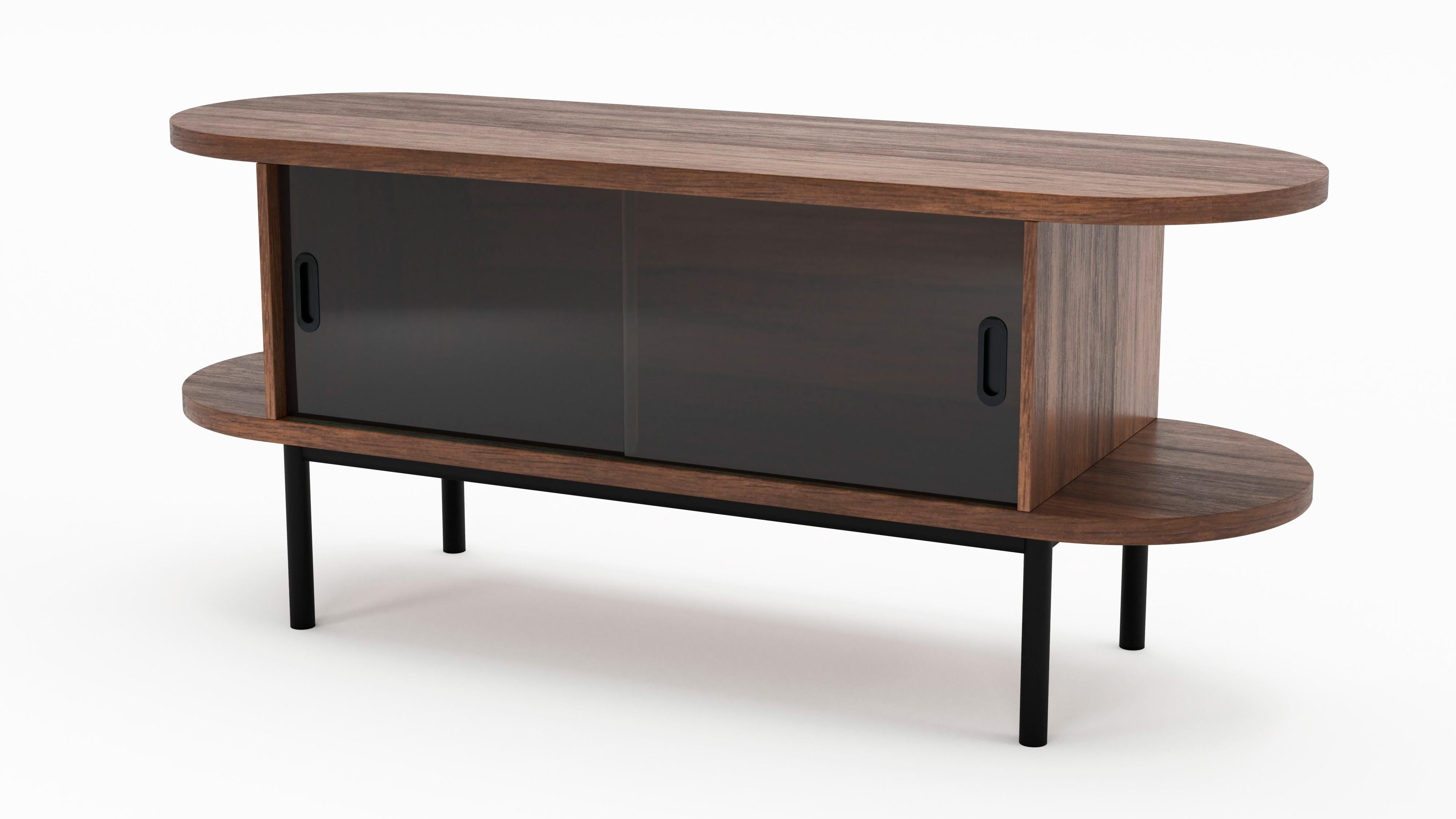 Acciaio Credenza Penelope Art Deco di metà secolo in vendita