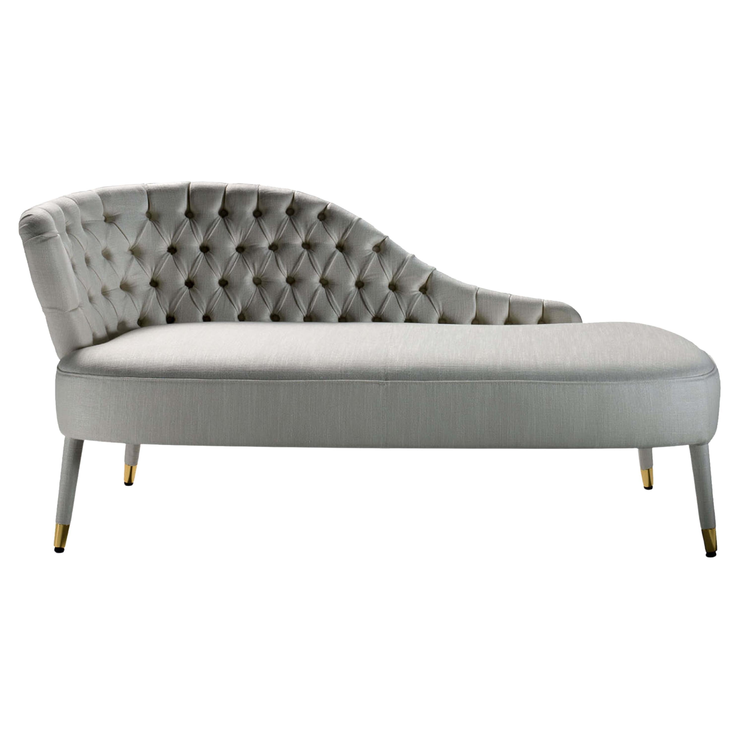 Penelope Asymmetrical Gray Sofa For Sale