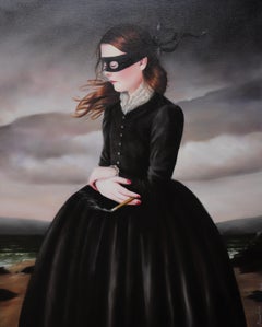  The Avoidance of Unpleasant  Circumstances - Masked Girl Old World Black Dress 