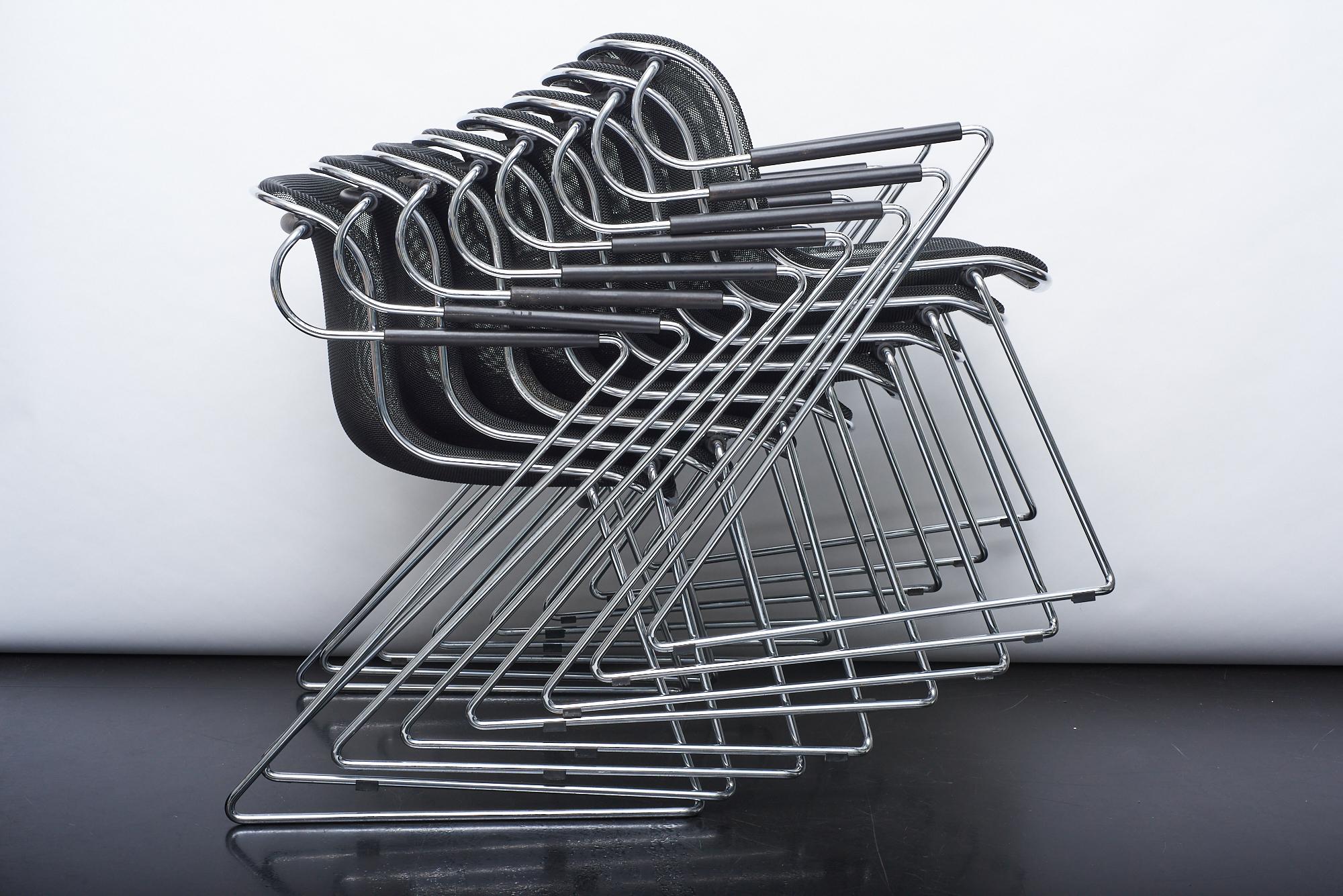 Metal Penelope Chair by Charles Pollock for Anonima Castelli For Sale