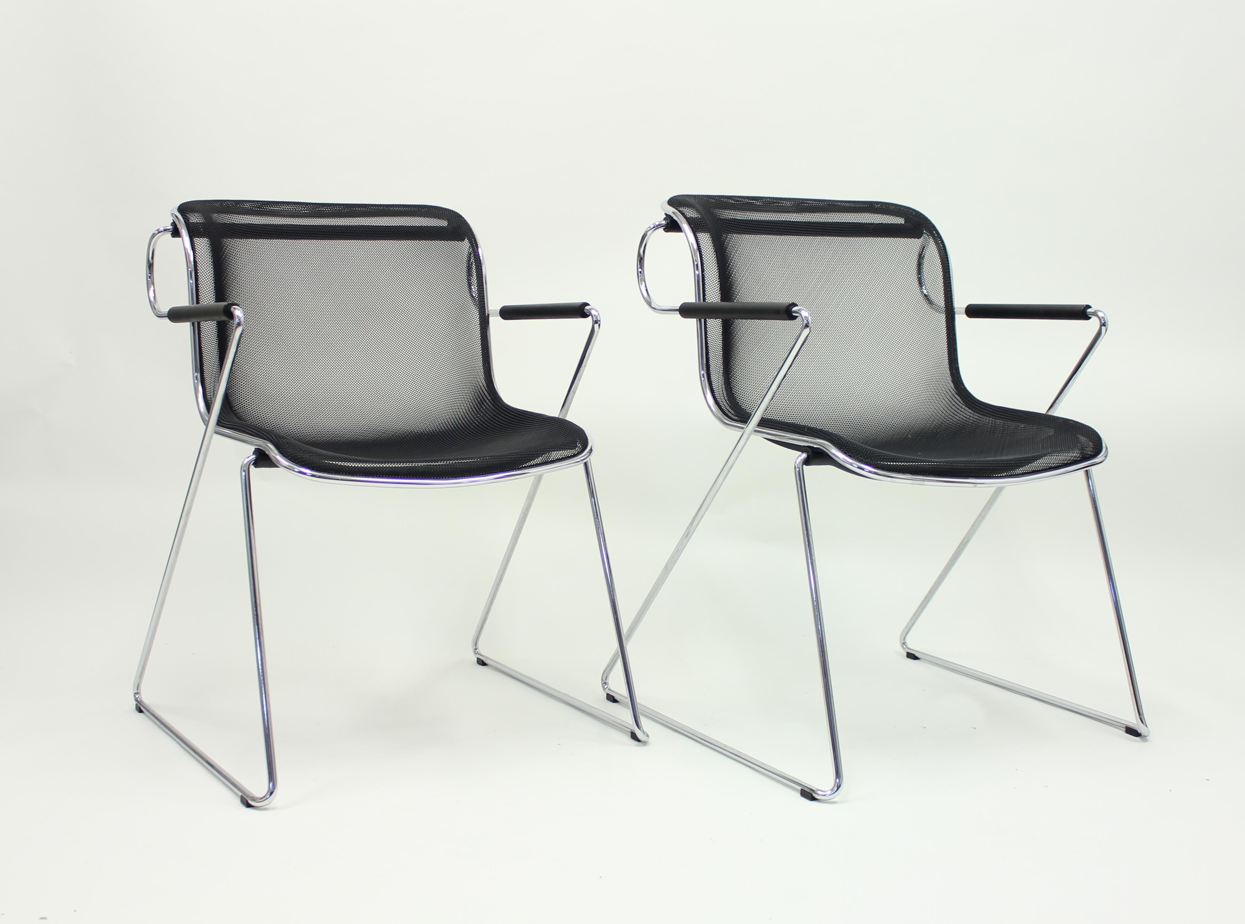 Penelope Chair by Charles Pollock for Castelli, Set of 2 1