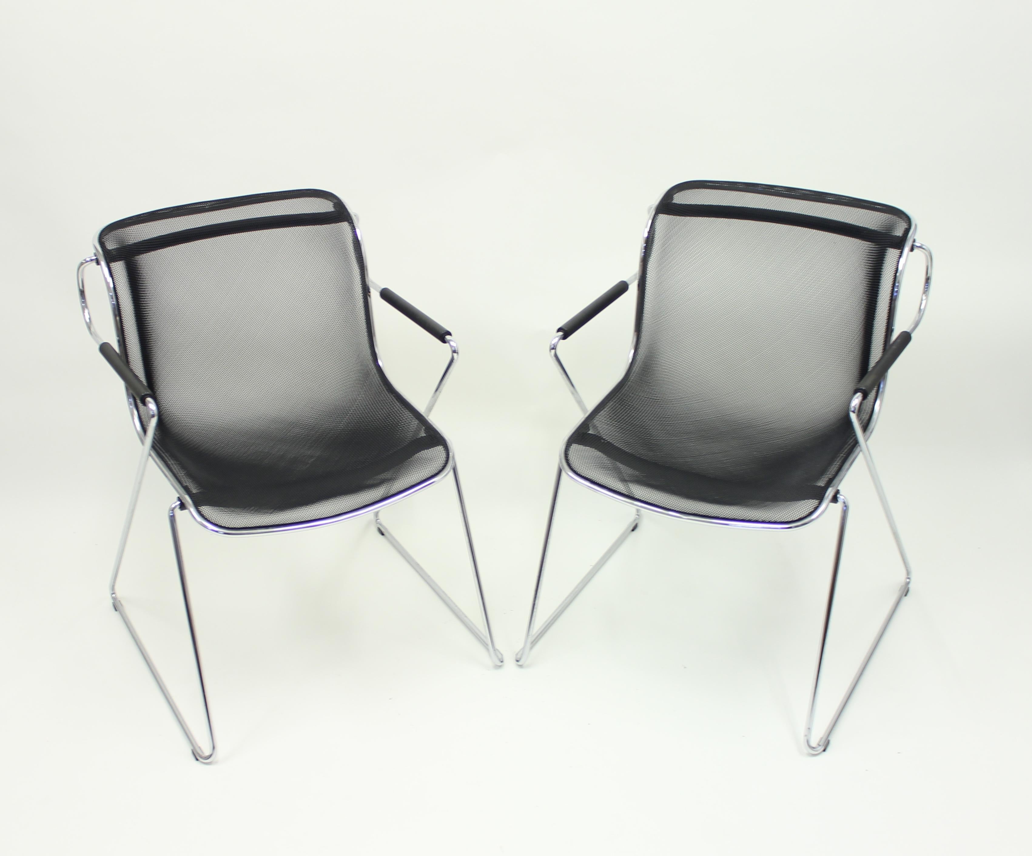 Penelope Chair by Charles Pollock for Castelli, Set of 2 In Good Condition In Uppsala, SE