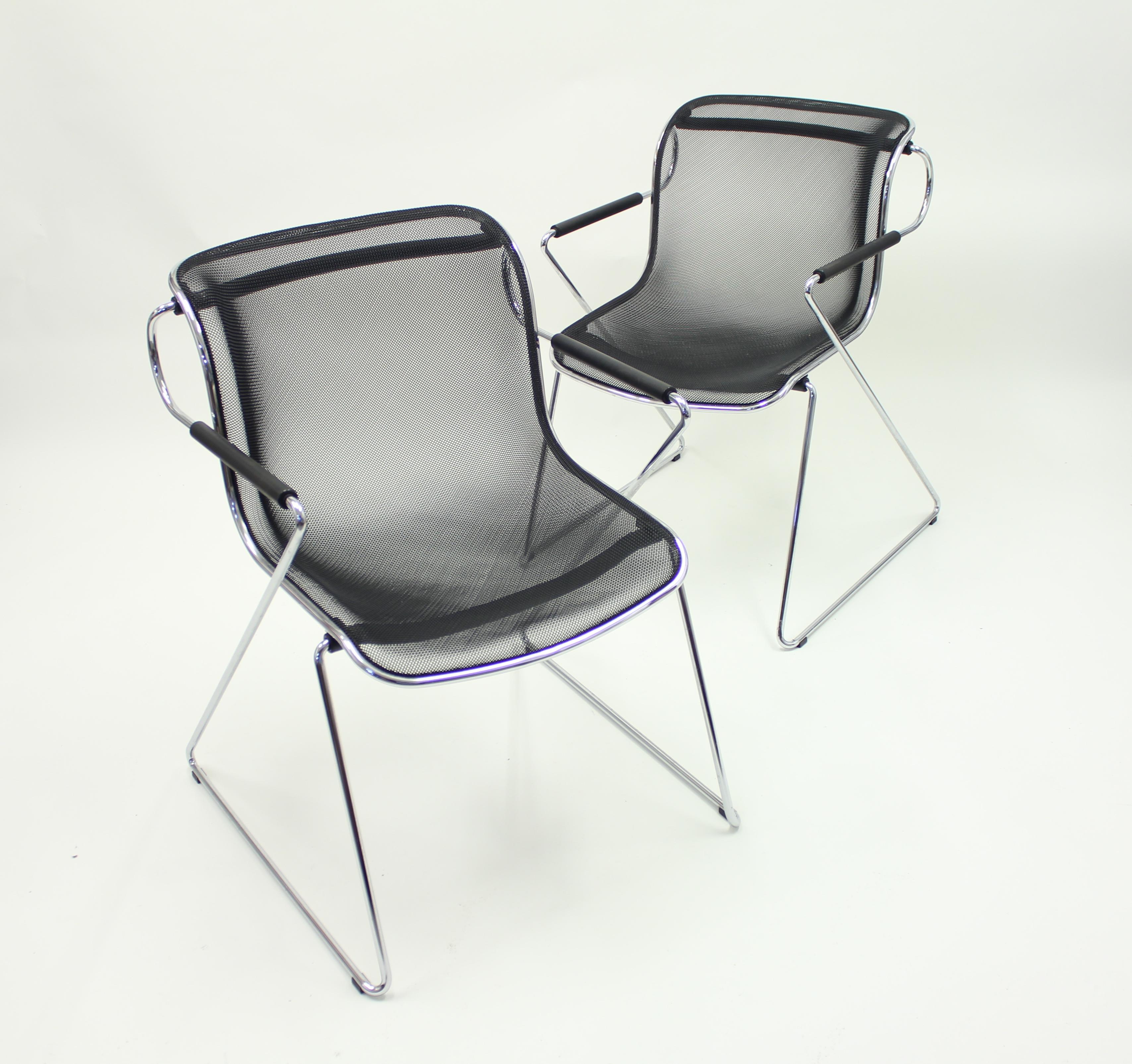 Late 20th Century Penelope Chair by Charles Pollock for Castelli, Set of 2