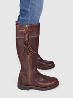 Penelope Chilvers Brown Leather Buckled Boots Size IT 37.5