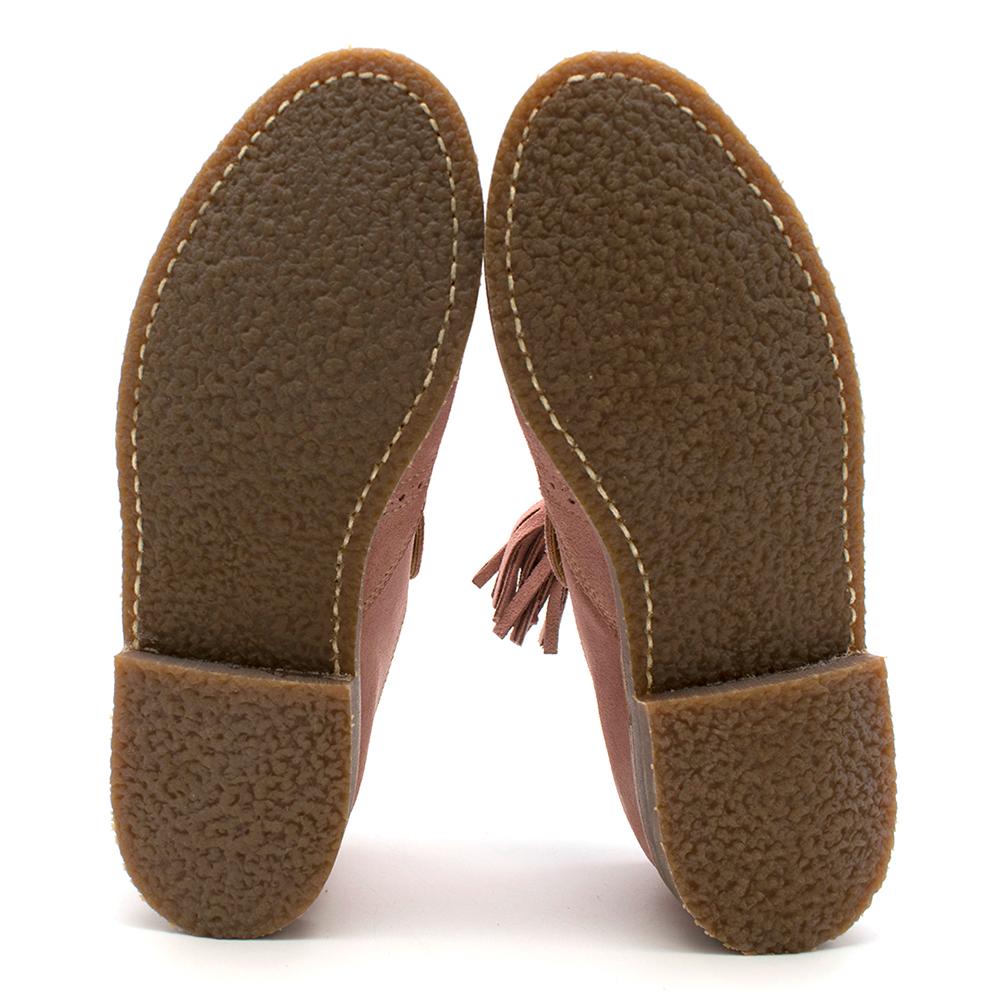 Penelope Chilvers Camber Suede Shoes in Rose Pink 38 In Excellent Condition In London, GB