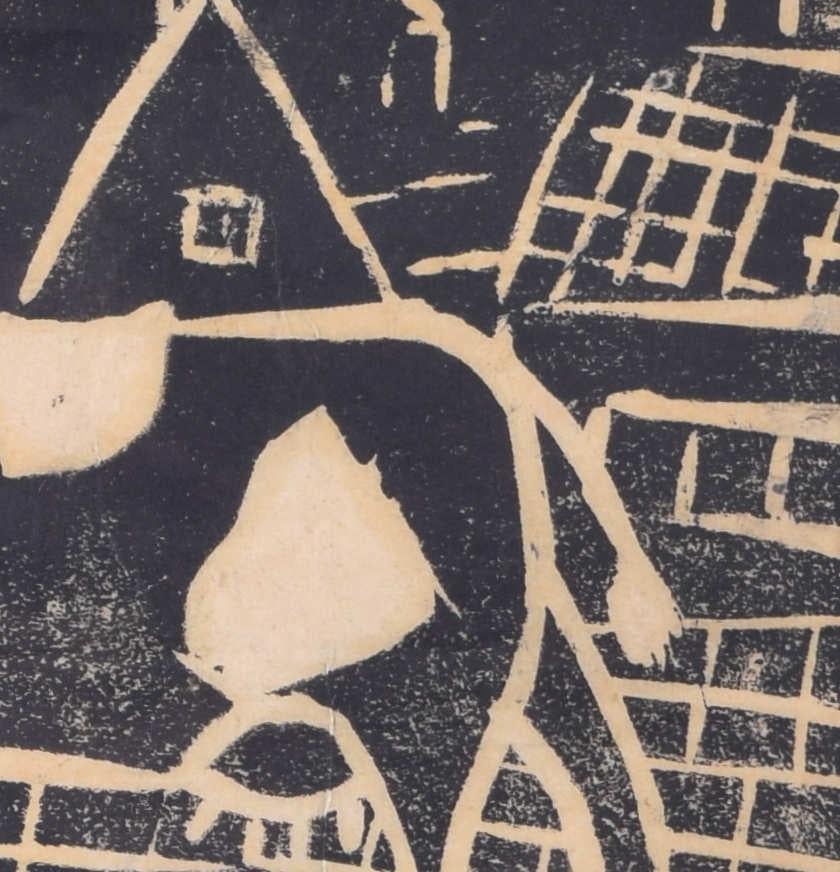 Verso il pascolo, stampa su legno di Penelope Ellis in vendita 2