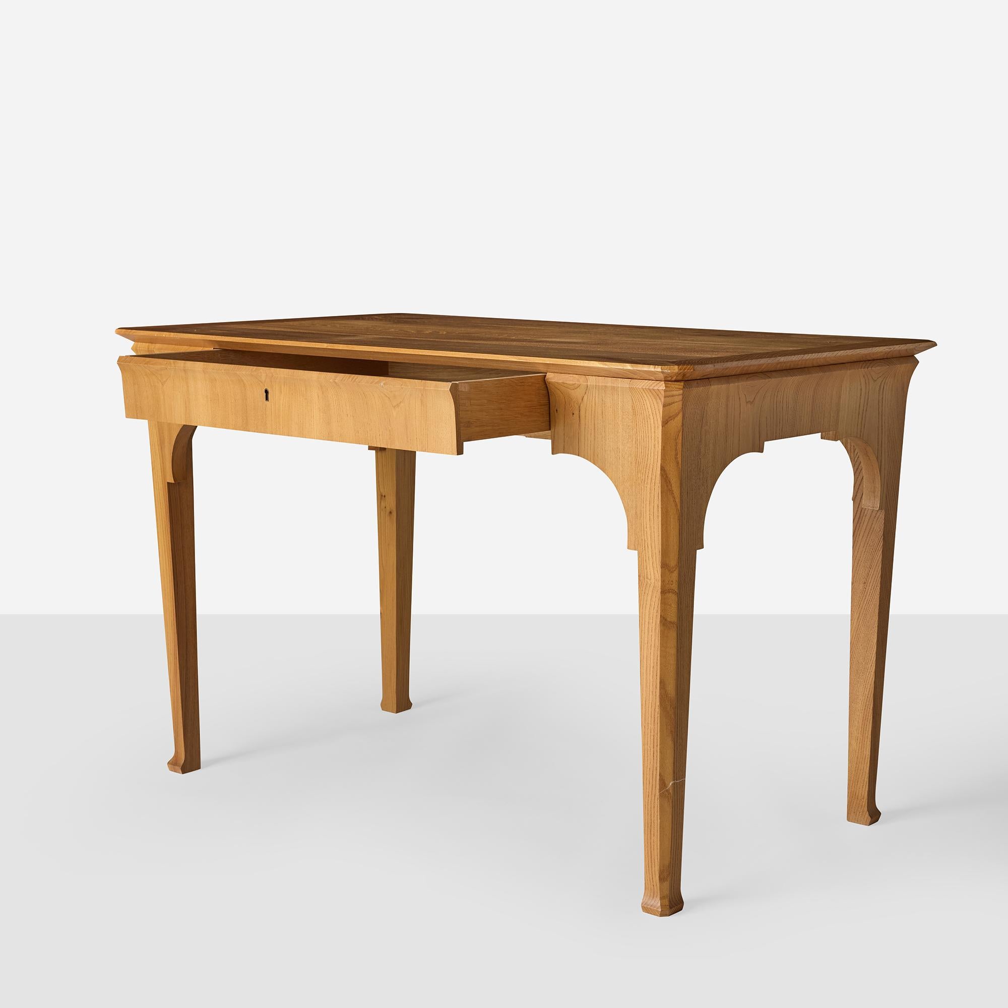 Modern Penelope Elm Desk exclusively for Almond & Co. For Sale
