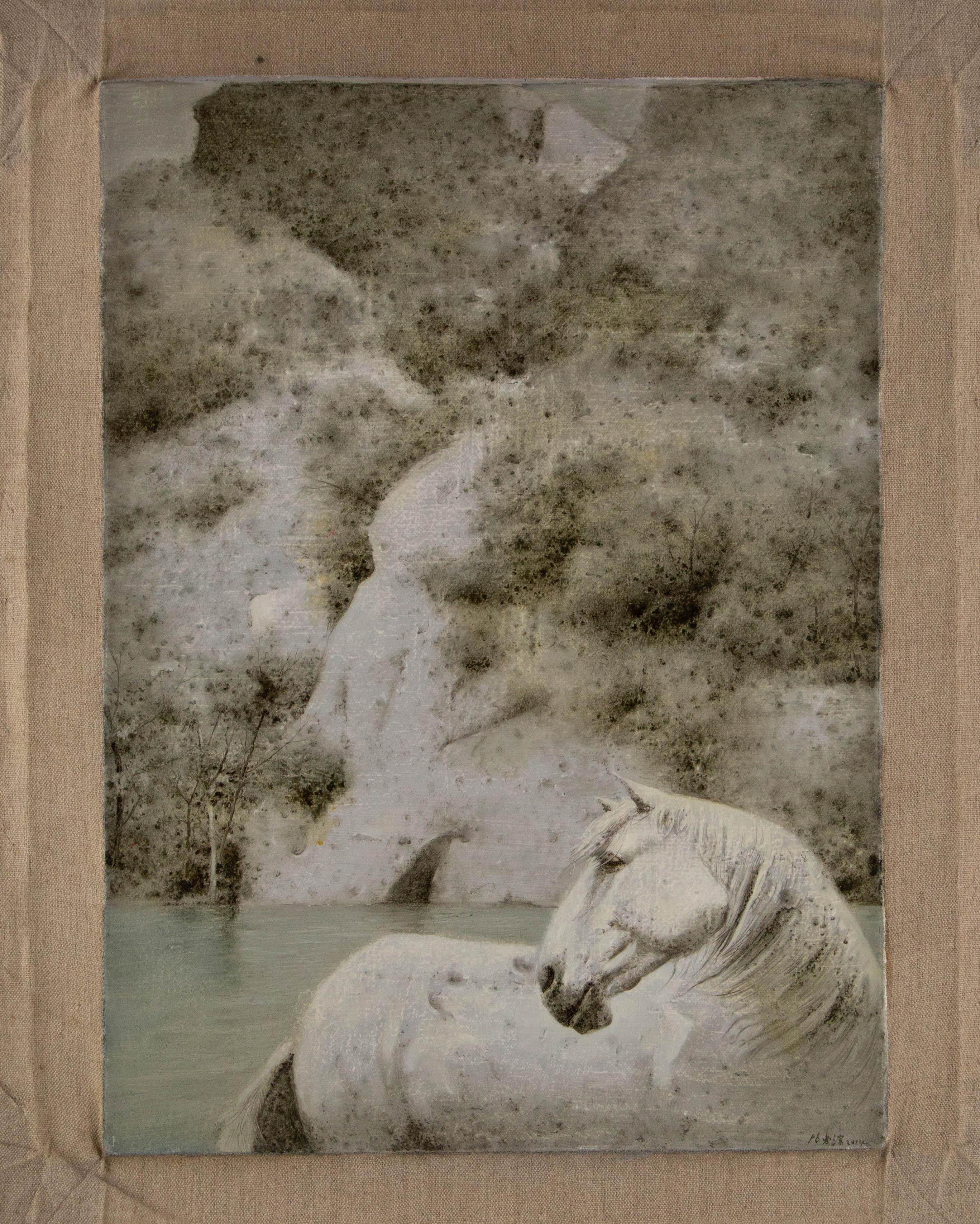Pengbin Yang Animal Original Oil On Canvas 