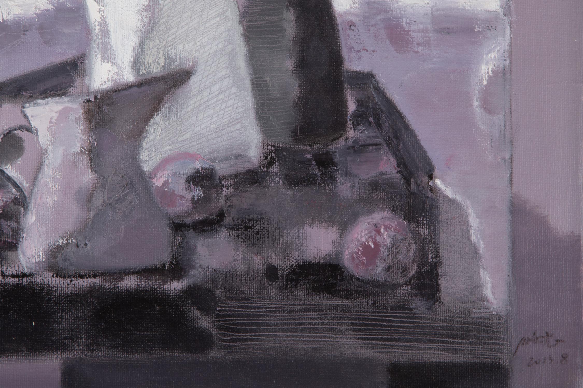Pengfei Wu Óleo original sobre lienzo 