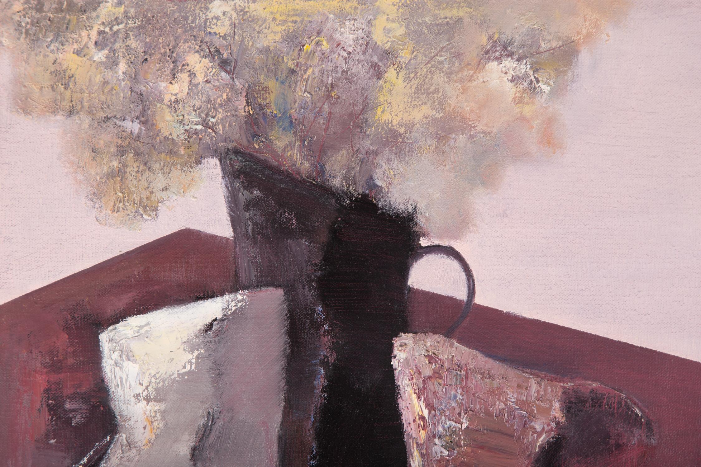 Pengfei Wu, Original-Ölgemälde „Stillleben-Purple 3“, Pengfei im Angebot 1