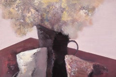 Peinture à l'huile originale Pengfei Wu « Still Life-Purple 3 »