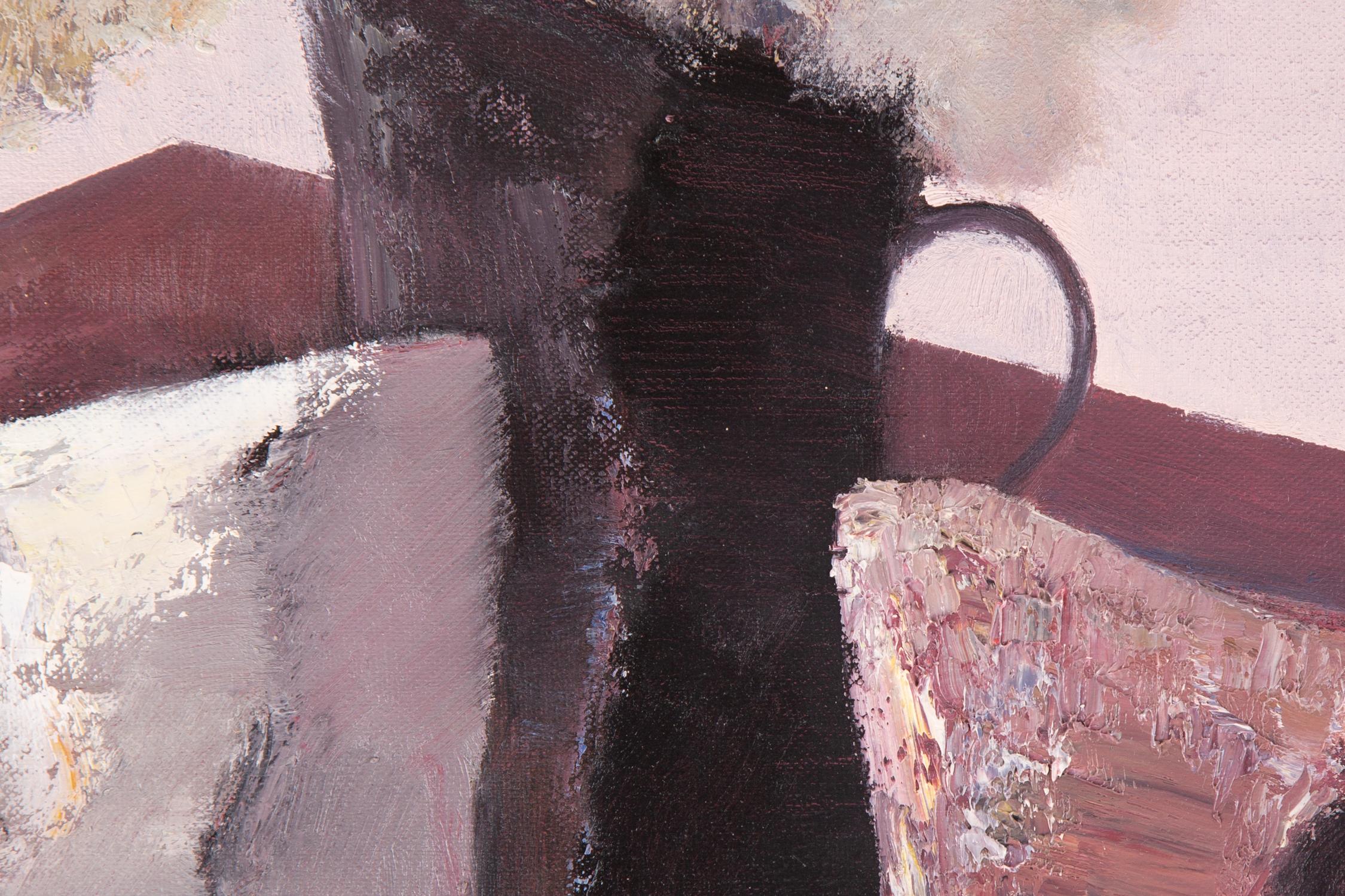 Pengfei Wu, Original-Ölgemälde „Stillleben-Purple 3“, Pengfei im Angebot 3