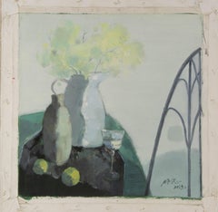 Pengfei Wu Still Life Original Oil On Canvas "Afternoon Tea"