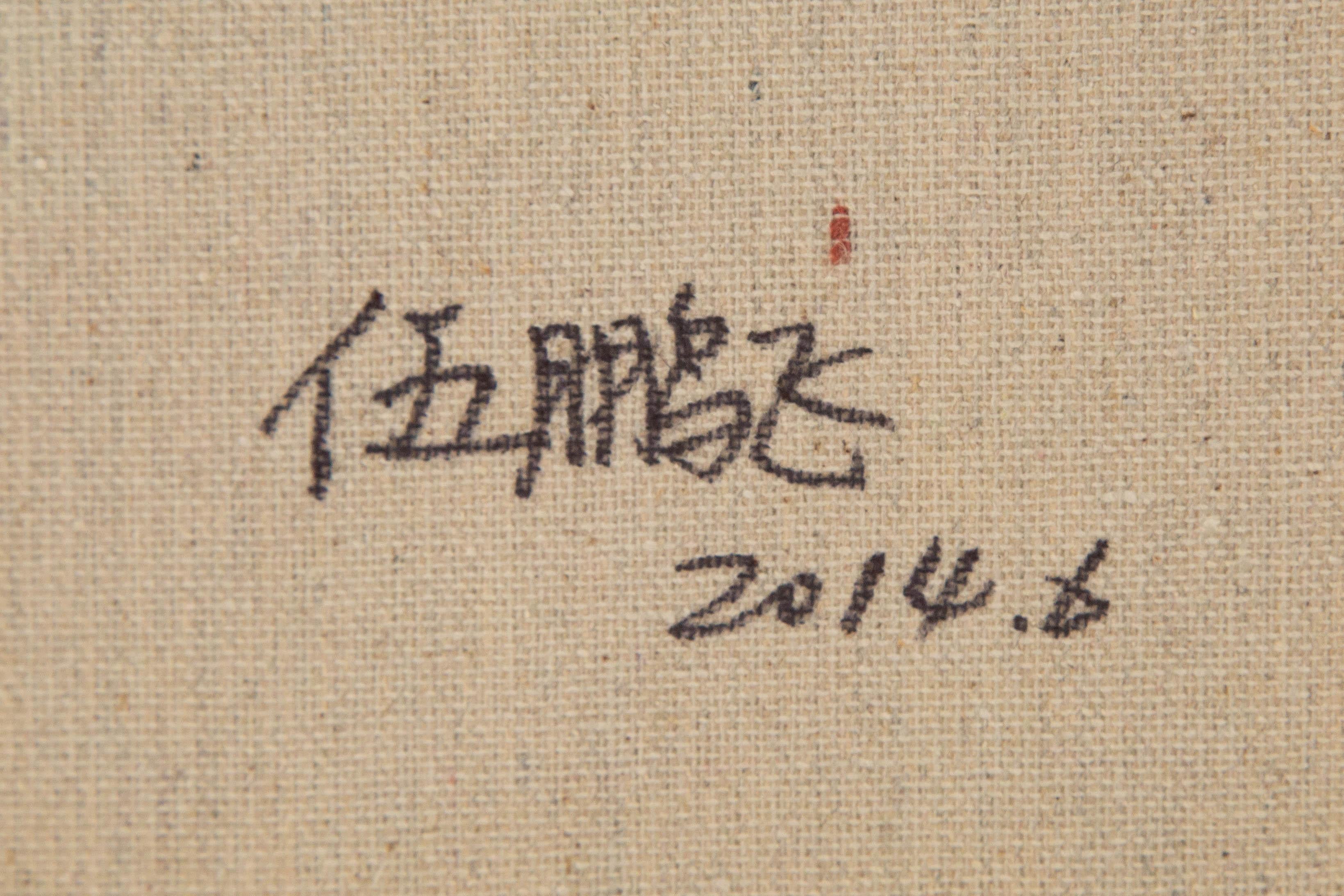 Pengfei Wu Stillleben Original Öl auf Leinwand 