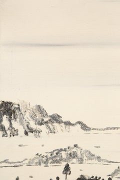 PengFei Yan Landscape Original Oil On Canvas "Monochrome World 2"