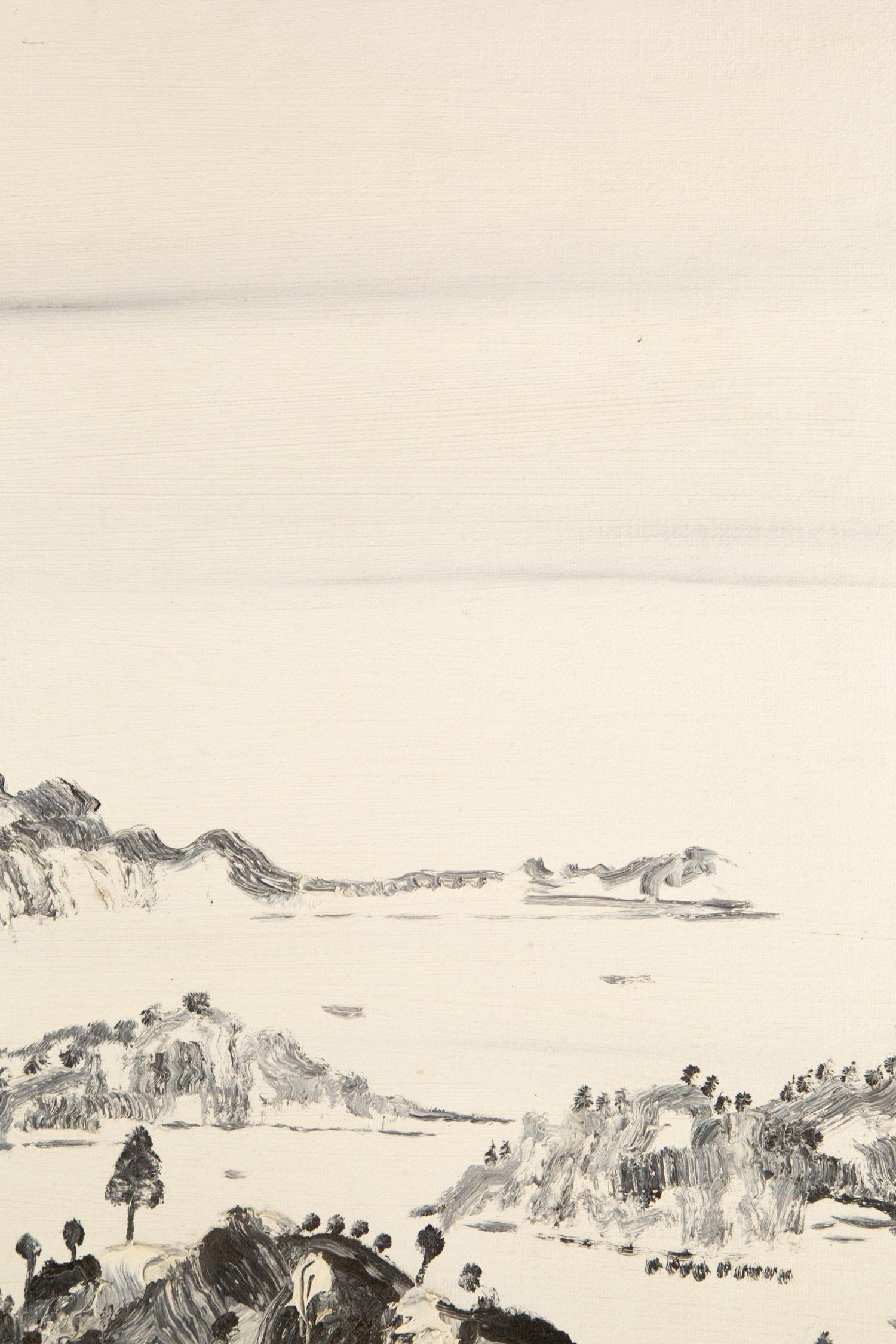 PengFei Yan Paesaggio Olio Originale Su Tela 