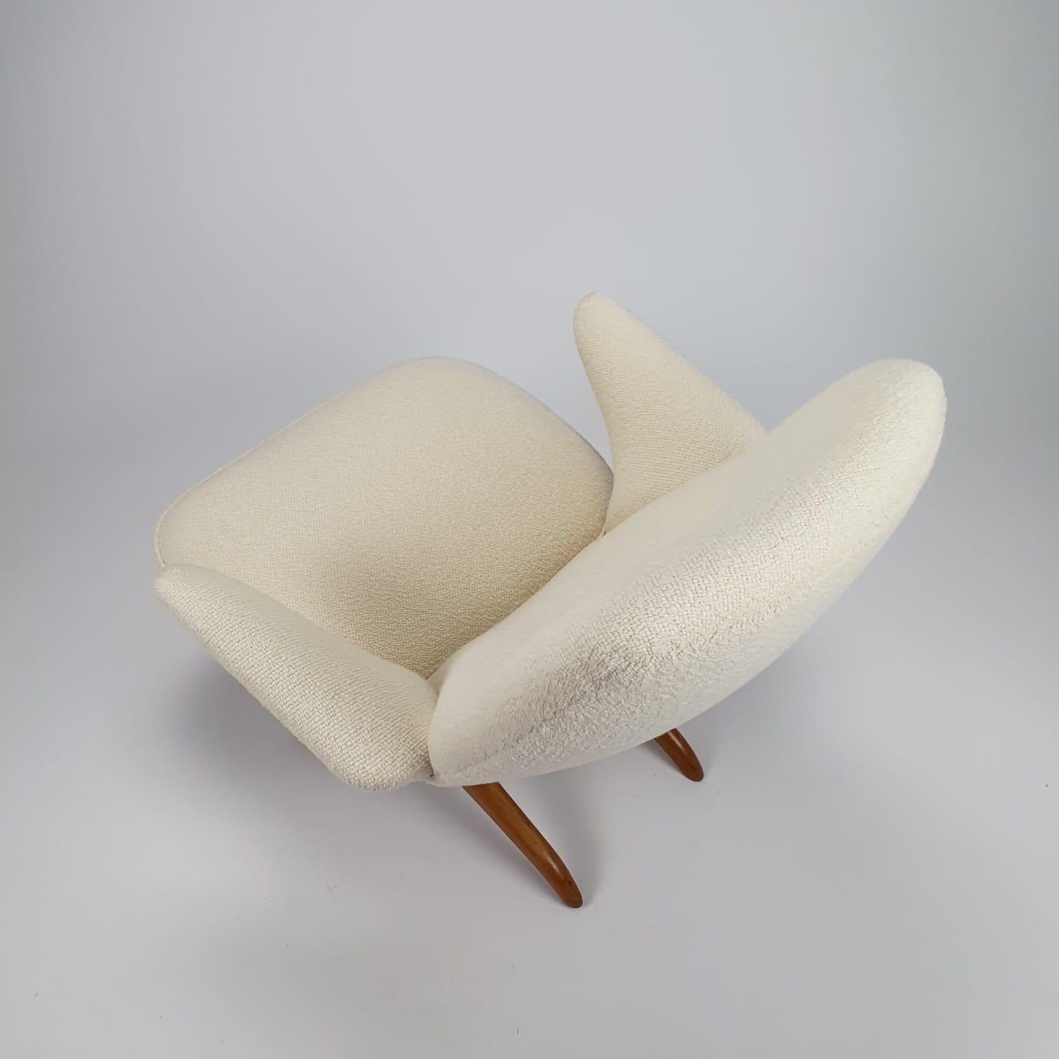Silla Penguin de Theo Ruth para Artifort, años 50 Tela en venta