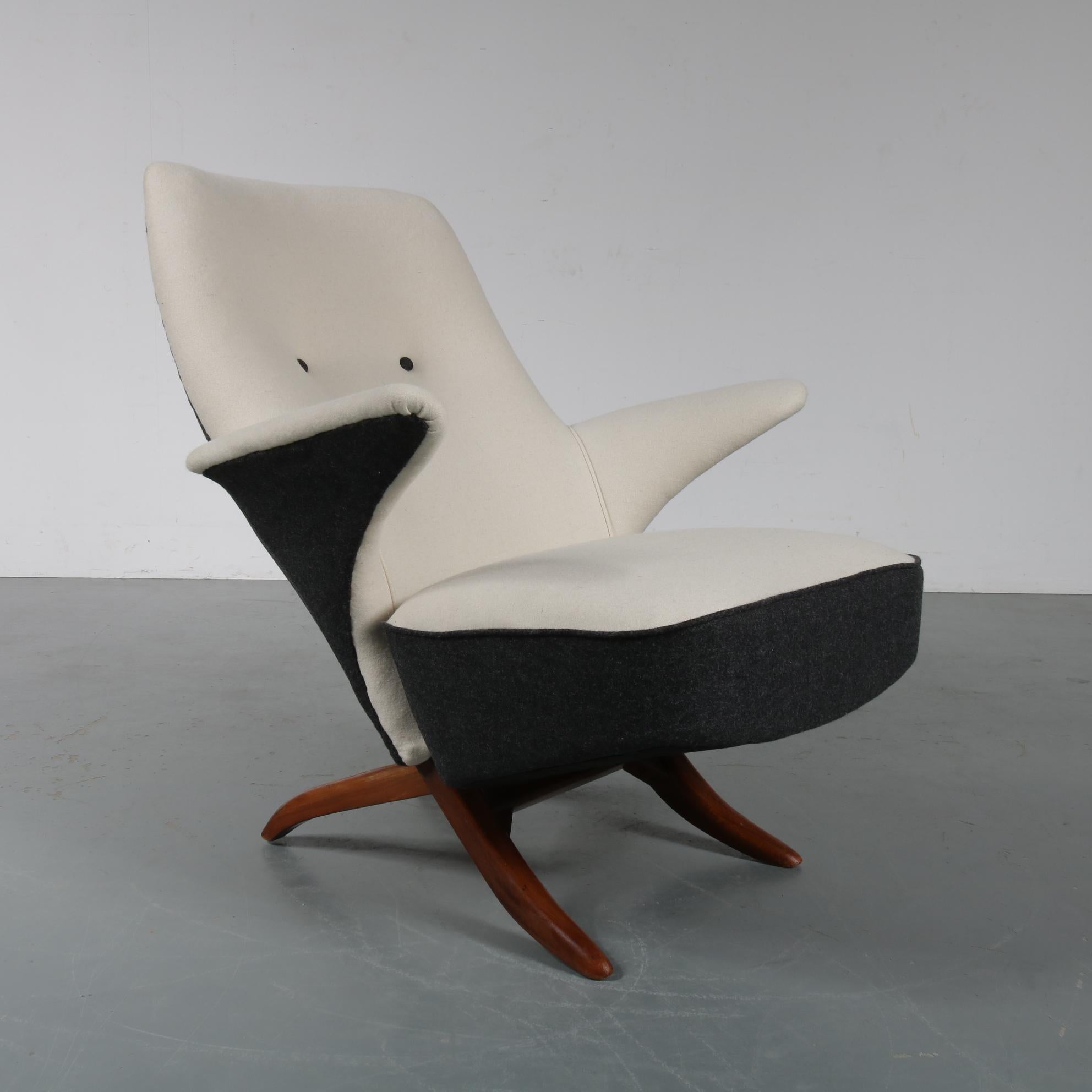 Dutch Penguin Chair by Theo Ruth for Artifort, 1957