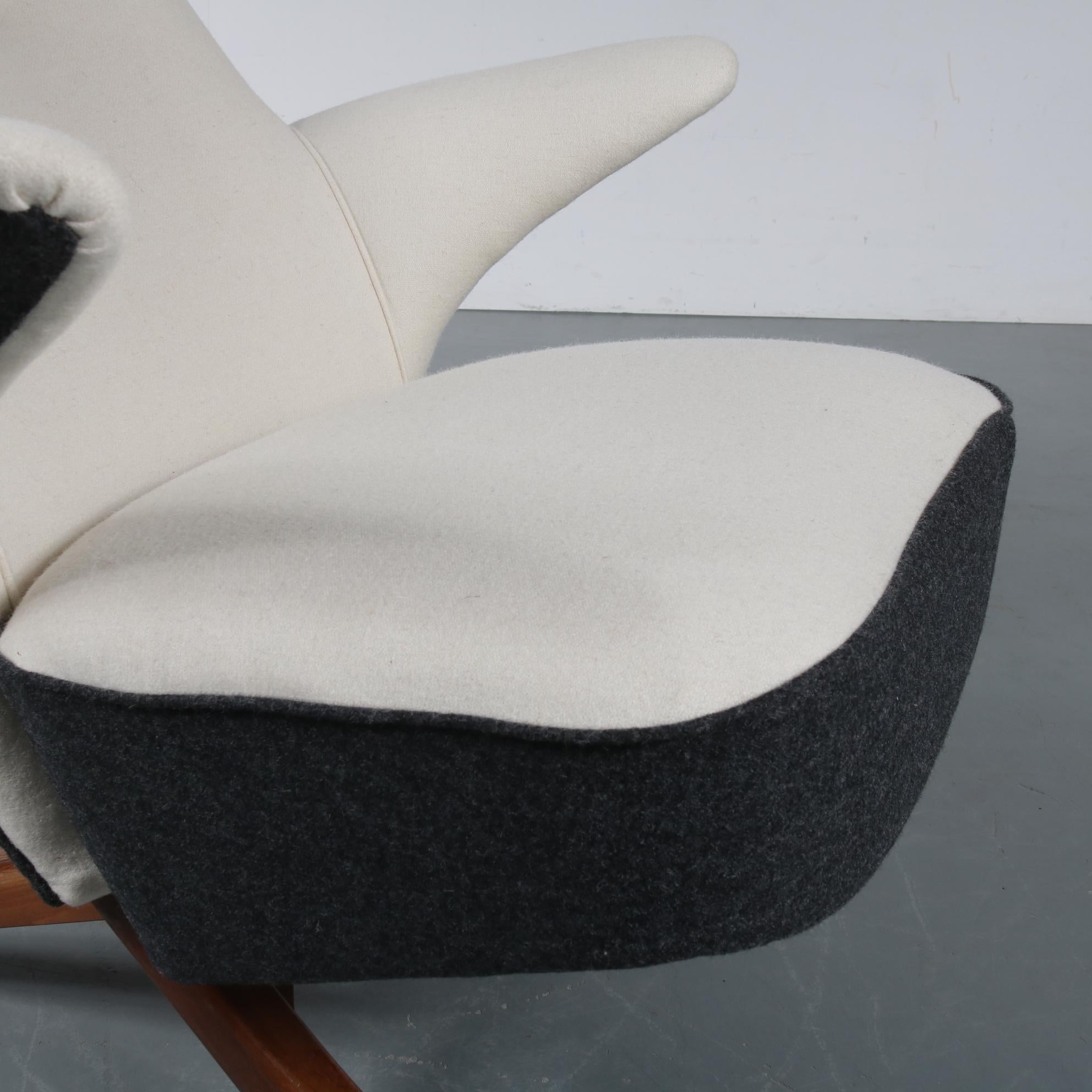 Fabric Penguin Chair by Theo Ruth for Artifort, 1957
