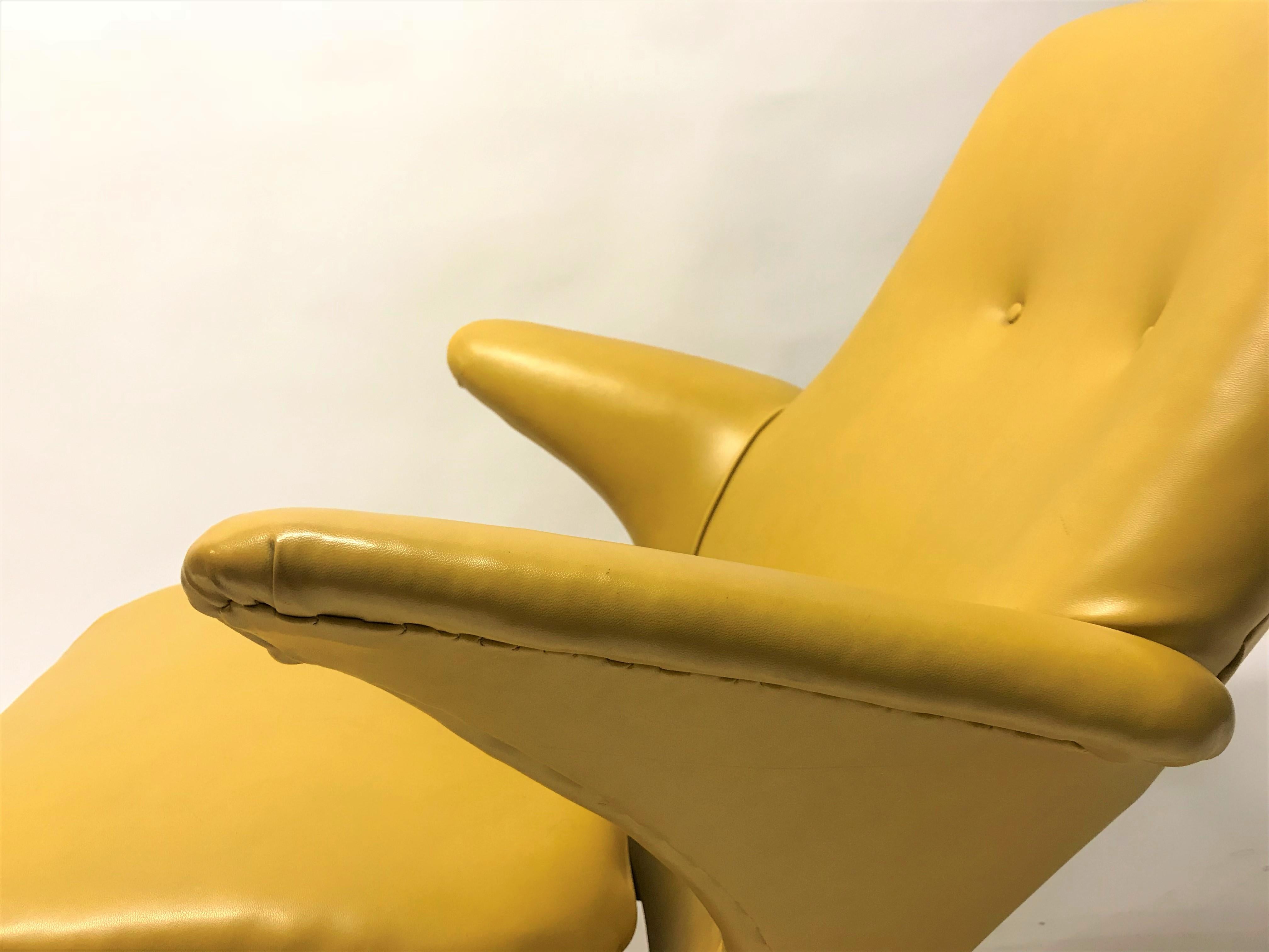 Faux Leather Penguin Chair by Theo Ruth for Artifort, 1960s