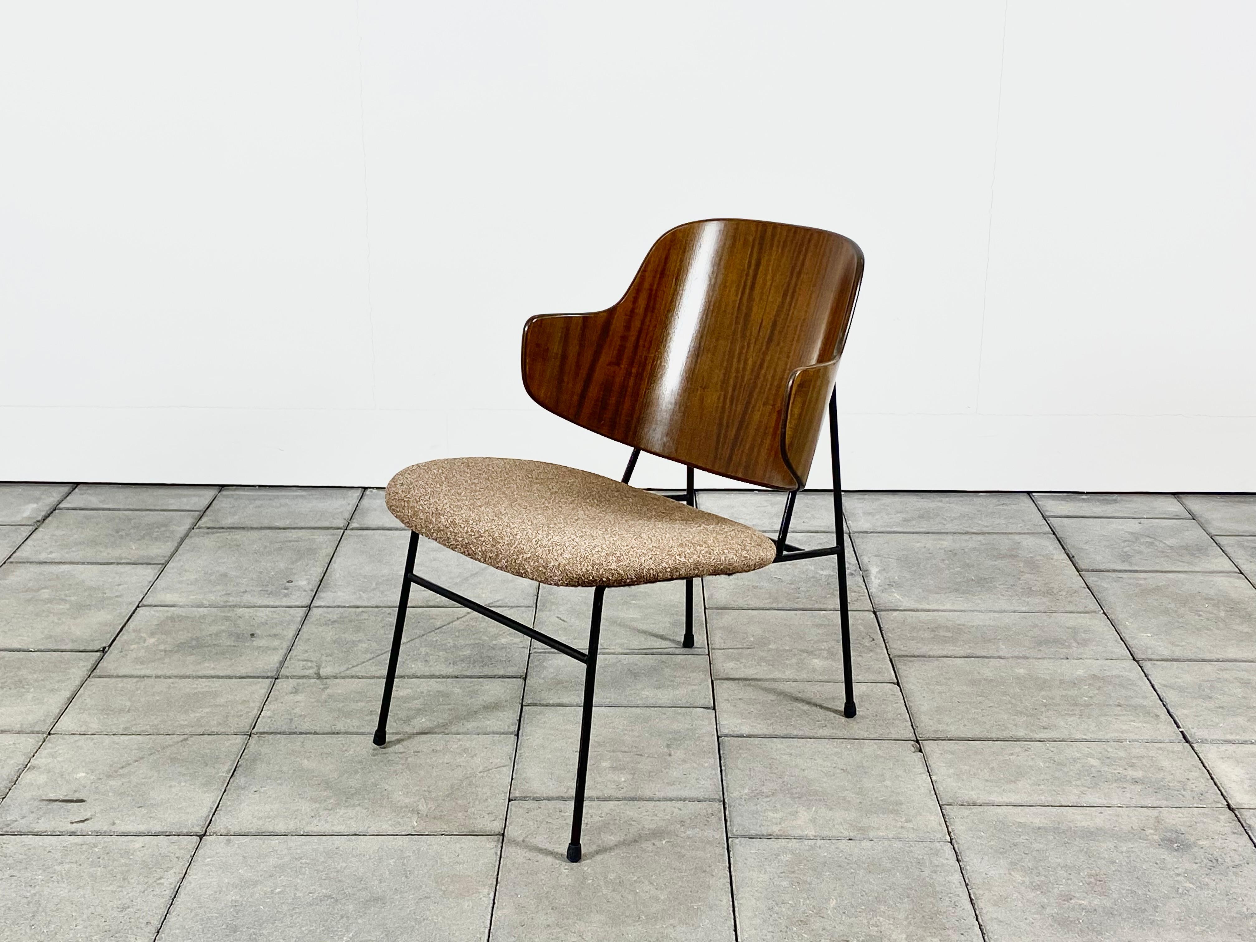 Danish Penguin Lounge Chair designed by Ib Kofod Larsen for Selig For Sale