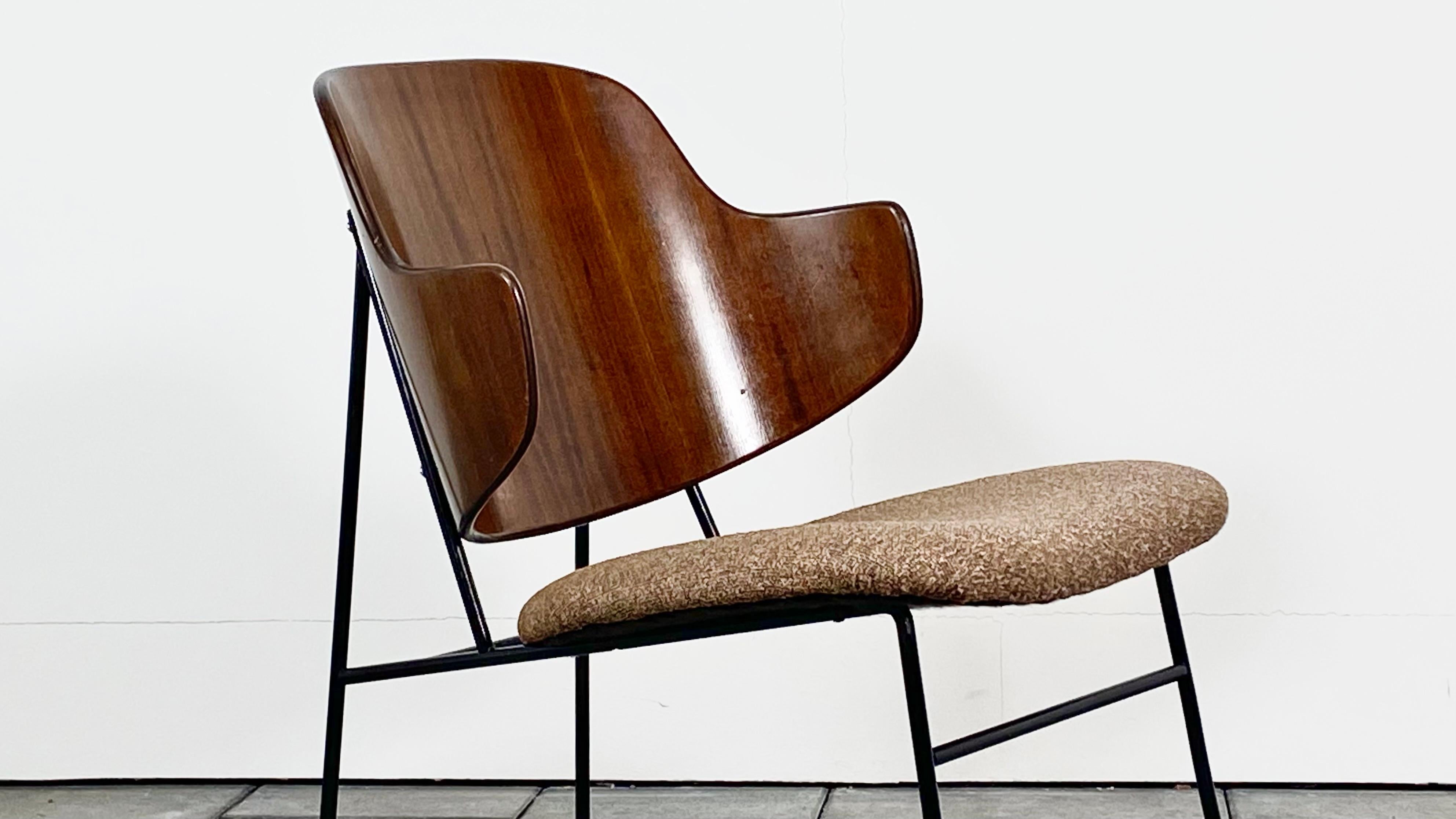20th Century Penguin Lounge Chair designed by Ib Kofod Larsen for Selig For Sale