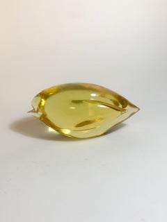 Penguin Sculpture in yellow Murano Glass by Archimede Seguso from the 1960s
