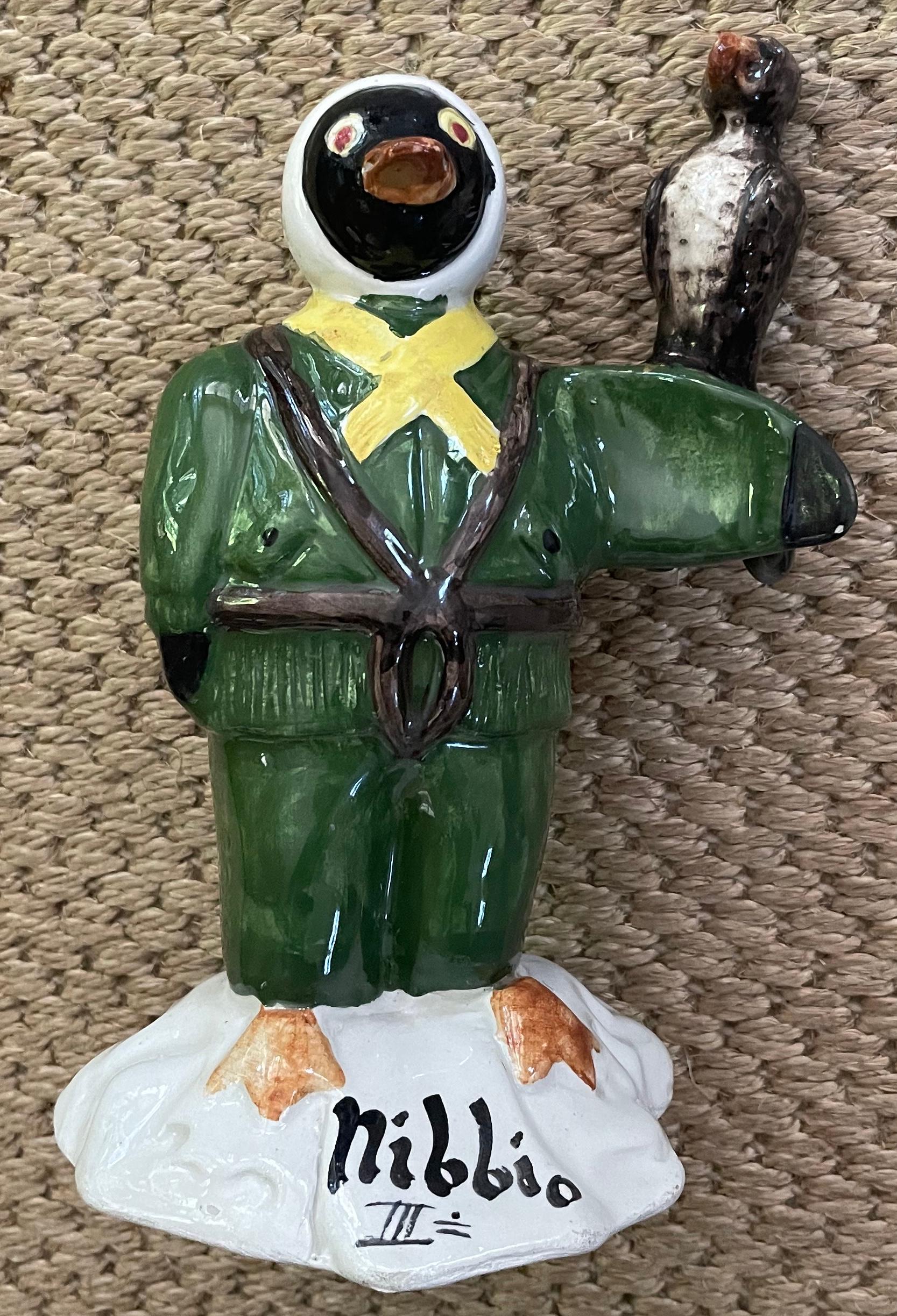 Italian Penguin Aviator Figure In Good Condition For Sale In New York, NY