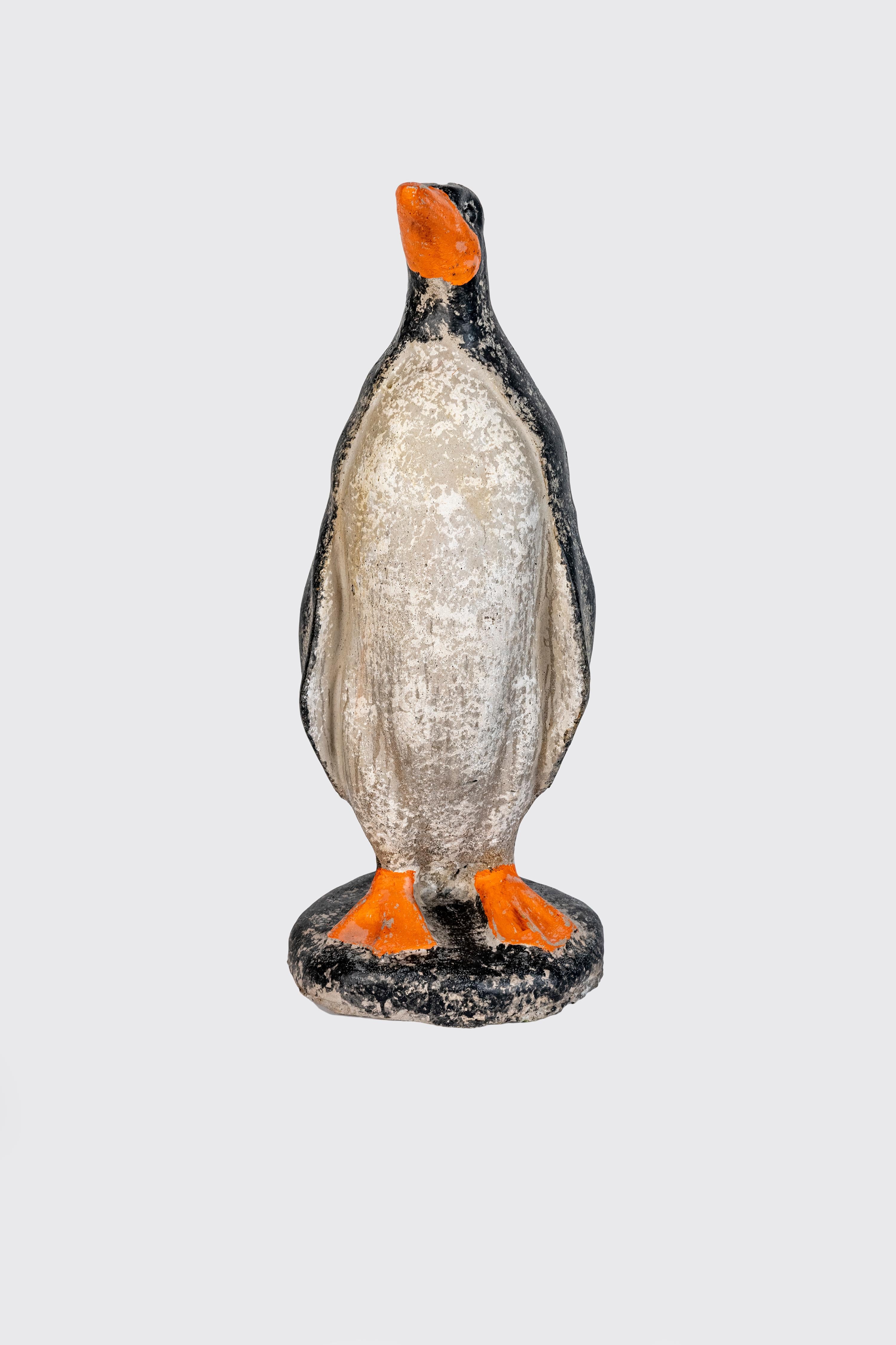 Who doesn't love Penguins!!! 

These were painted in the 1950's.

Would be so much fun outside in the garden or in the house near your Christmas Tree or Winter Celebration.