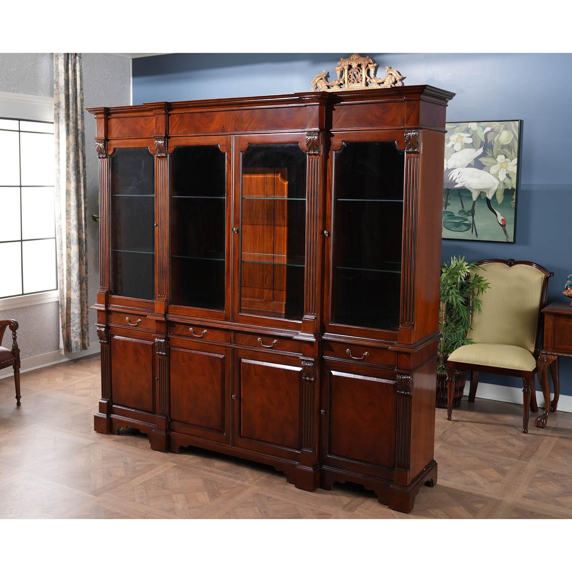 Hand-Carved Penhurst Breakfront For Sale