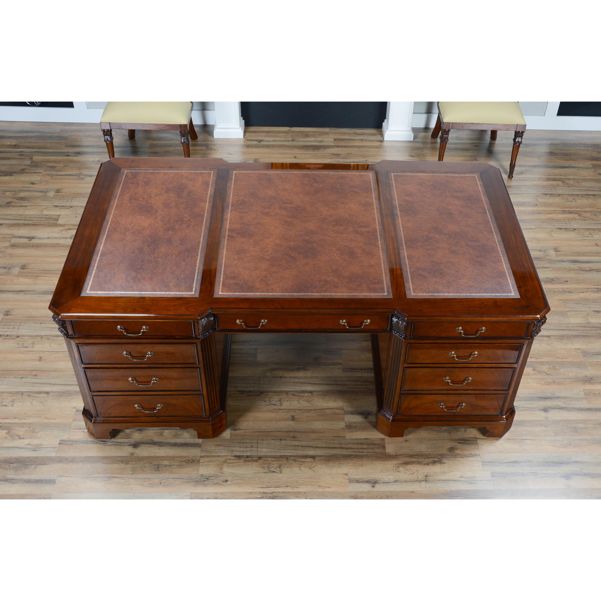 Penhurst Mahogany Desk For Sale 11