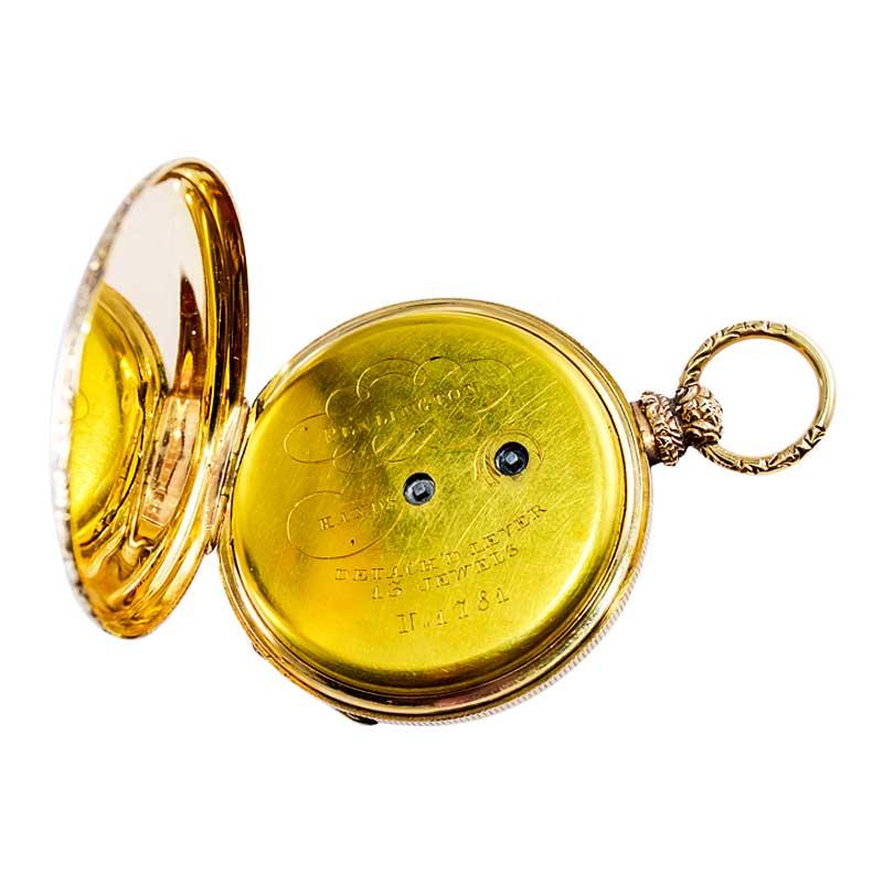 Penlington 18Kt. Solid Gold Keywinding Pocket Watch 1850's Breguet Style For Sale 2