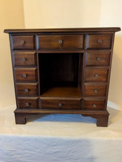 Penn House dark stained cherry side table/spice chest