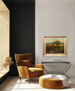 Penn, Impressionist Landscape Painting "Evening Pasture" by Frederick Wagner