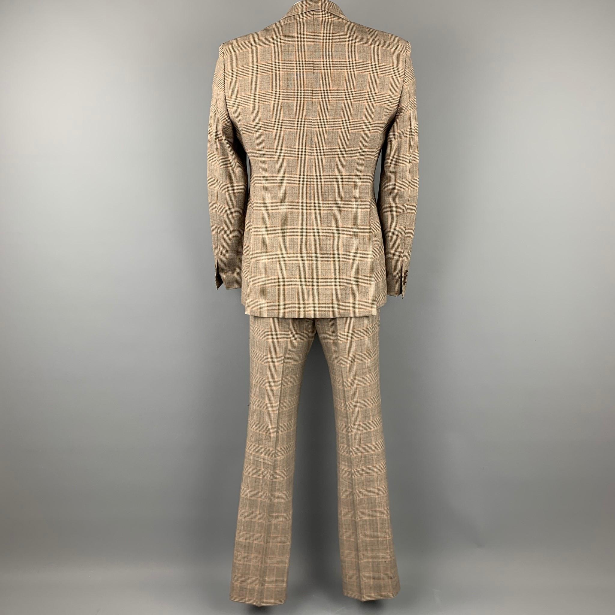 brown glen plaid suit