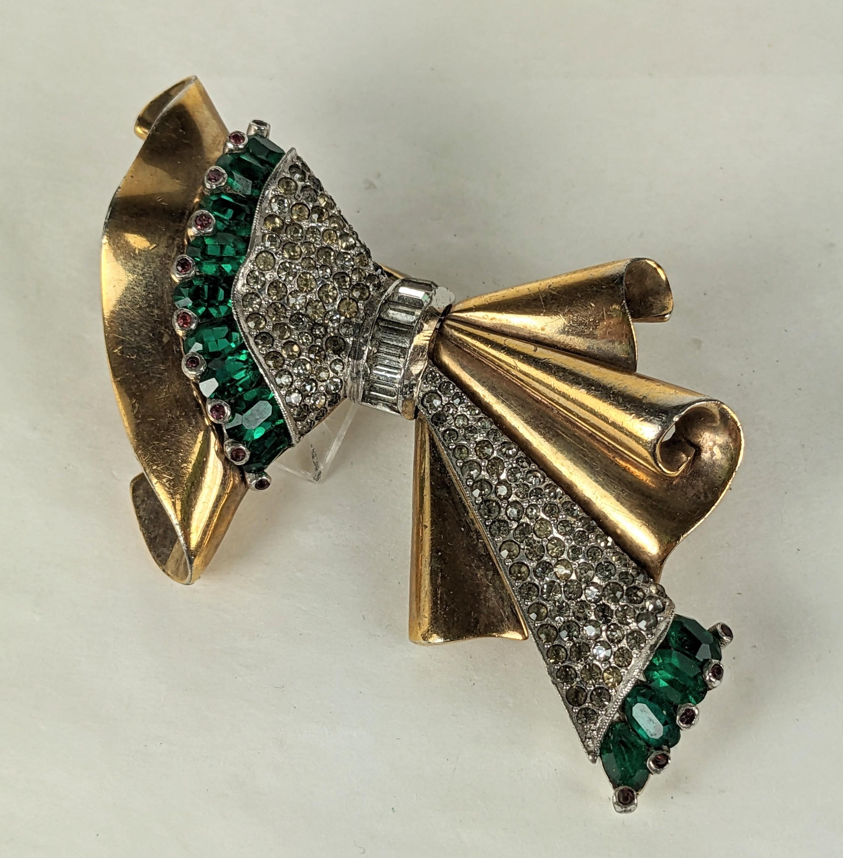 Women's Pennino Retro Gathered Bow Brooch For Sale
