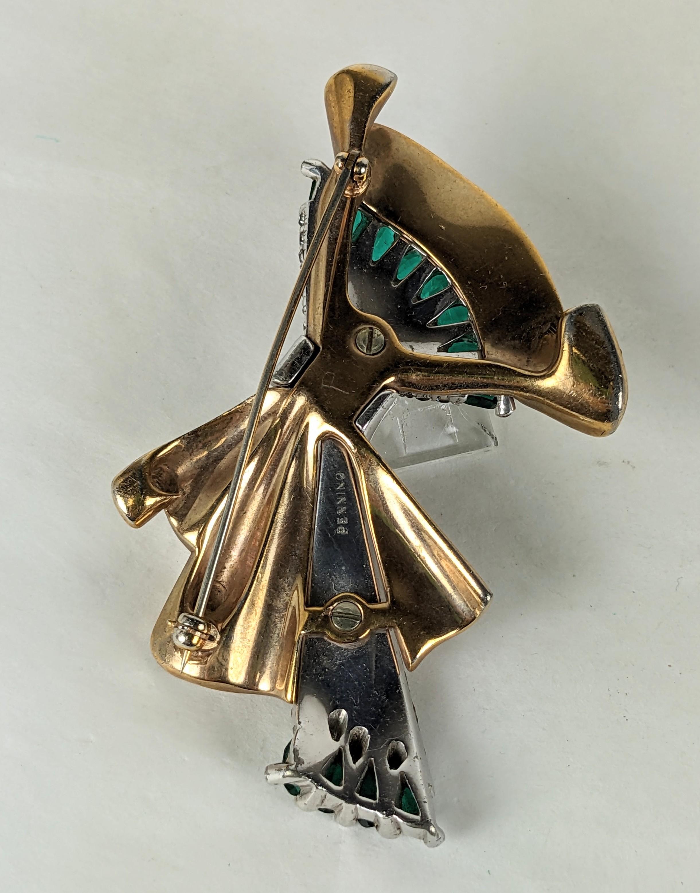 Pennino Retro Gathered Bow Brooch For Sale 1
